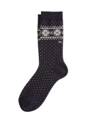 Polo Ralph Lauren Women's Winter Snowflake Socks