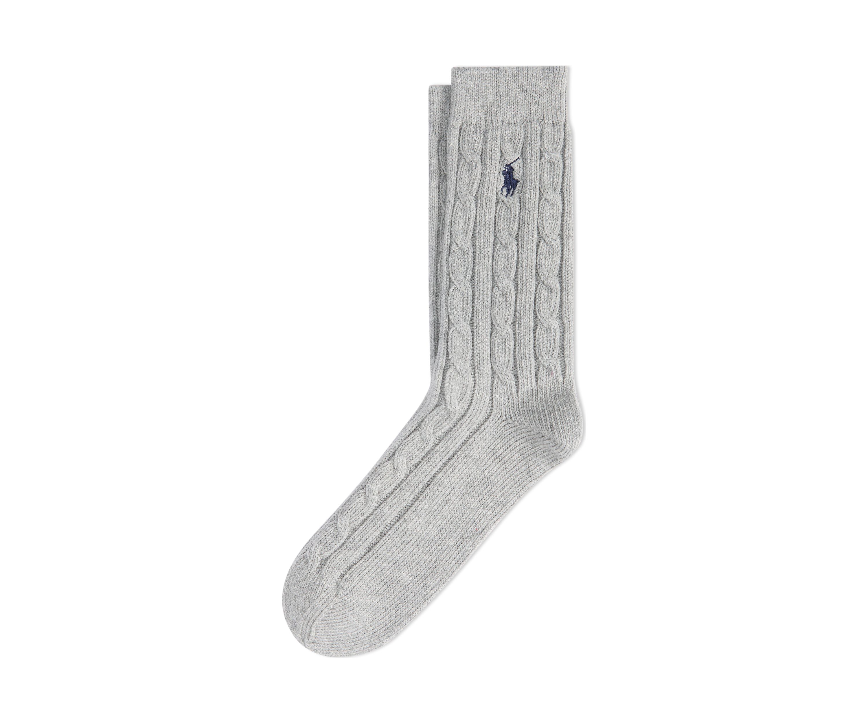 True Cable Crew Socks