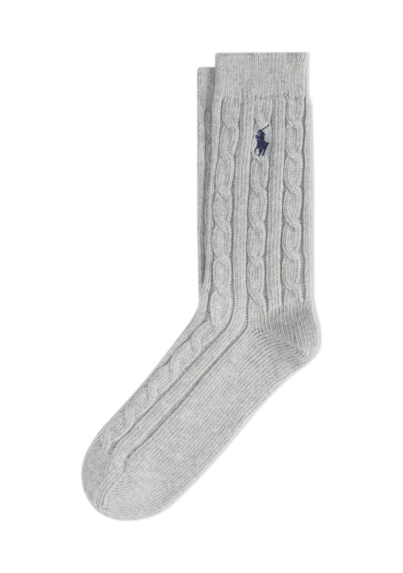 True Cable Crew Socks