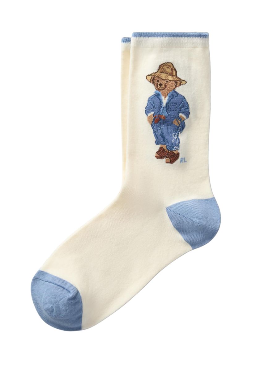 Pre Spring Travel Bear Socks