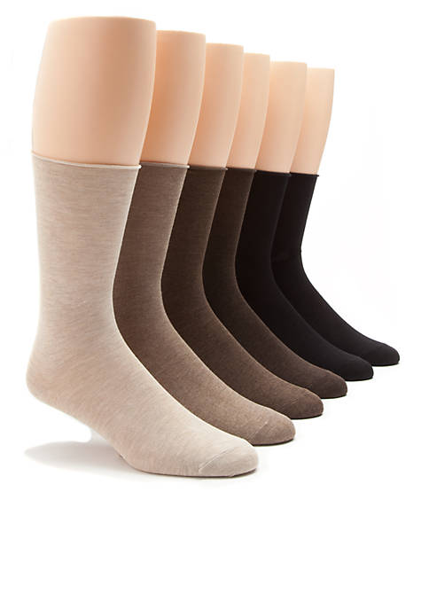 Lauren Ralph Lauren Roll Top Trouser Crew Socks- 6-Pack | belk