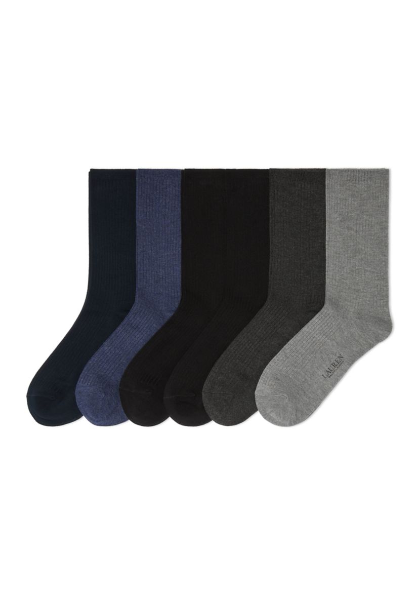 Replen Ribbed Trouser Socks - 6 Pack