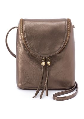 Revolve Go Clip Pouch | Gold | Leather | Hobo