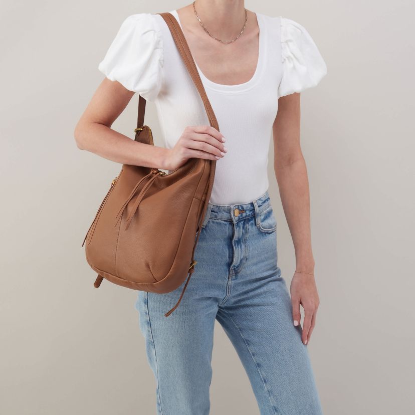 HOBO Merrin Convertible Backpack HOBO Merrin Convertible Backpack: Sandstorm Pebbled Leather  main image 3