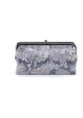 Hobo - Lauren Clutch-Wallet: Metallic Plum Graphite