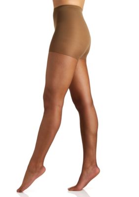 On The Go! - On The Go! Ultra Sheer Control Top Queen Coffee Hosiery 1 Pack