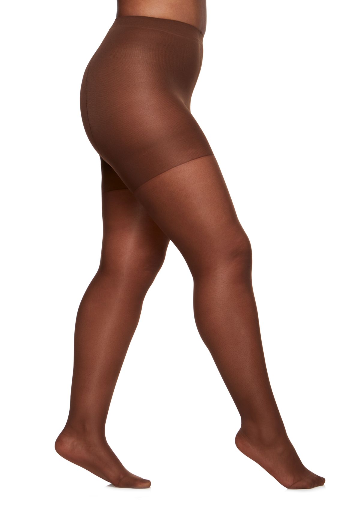 Queen Silky Control Top Pantyhose with Reinforced Toe
