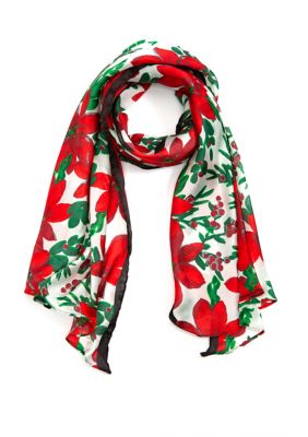 poinsettia scarf