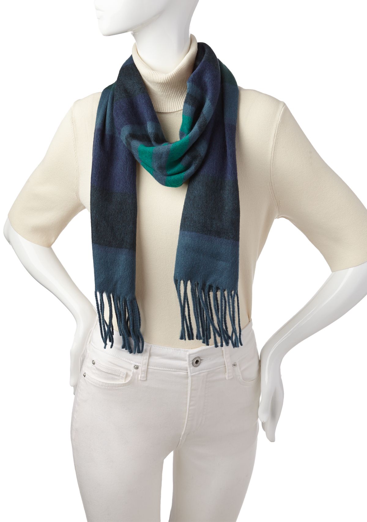Color Block Striped Scarf 