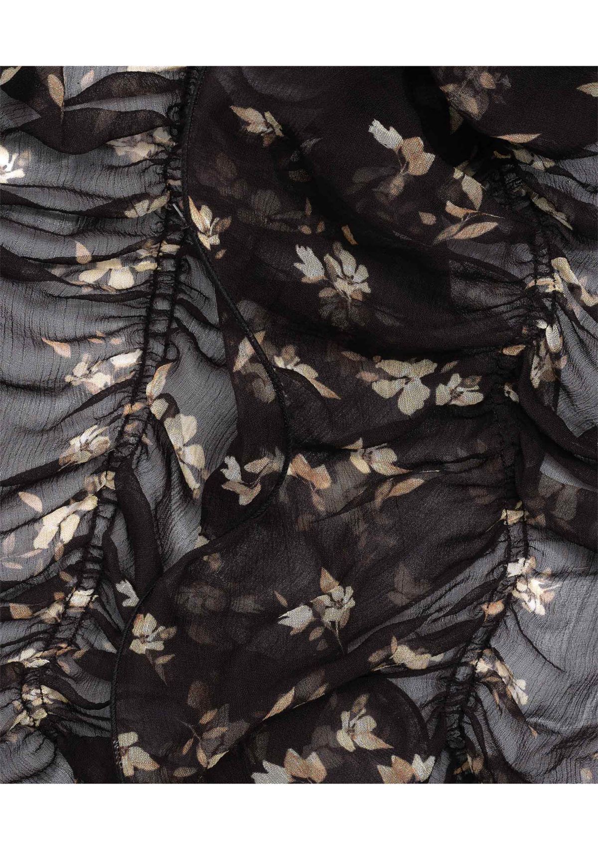 Floral Ruffle Scarf