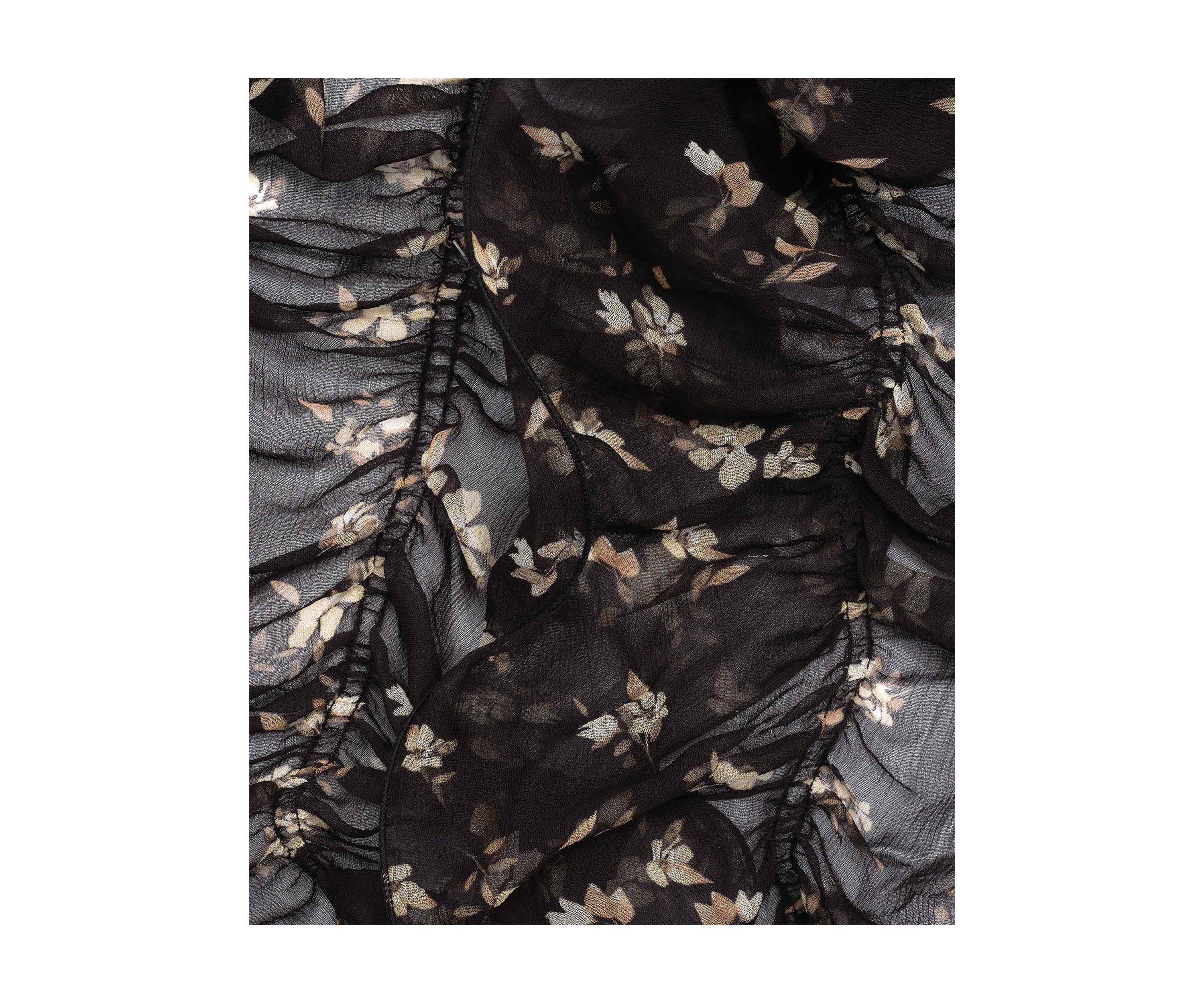 Floral Ruffle Scarf