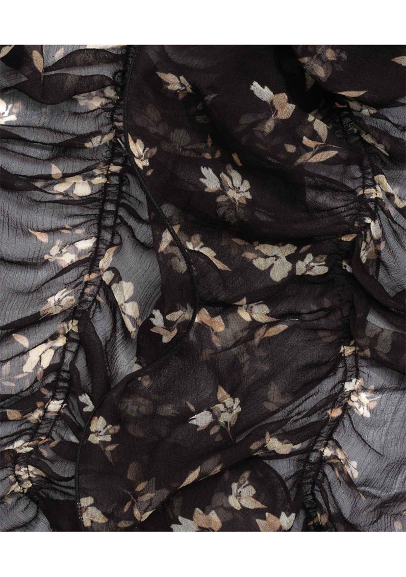 Floral Ruffle Scarf
