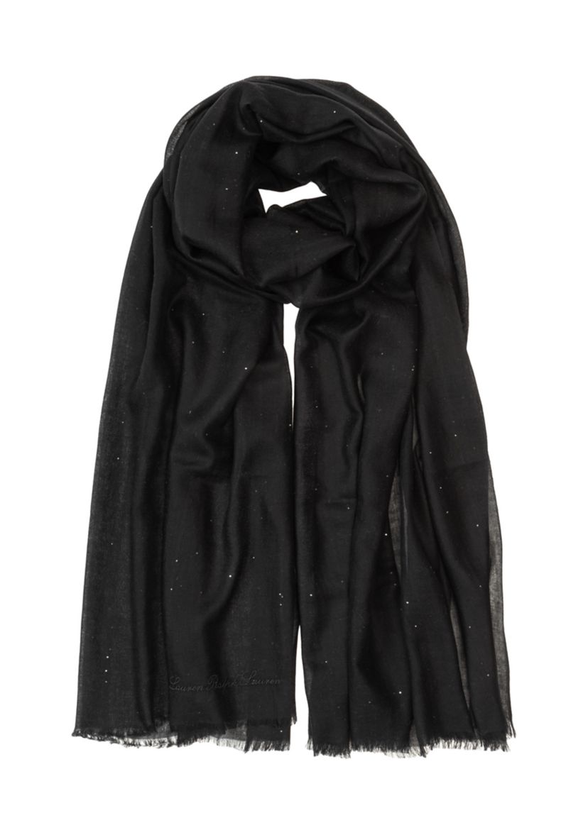 Pinstripe Mini Sequin Wrap Scarf