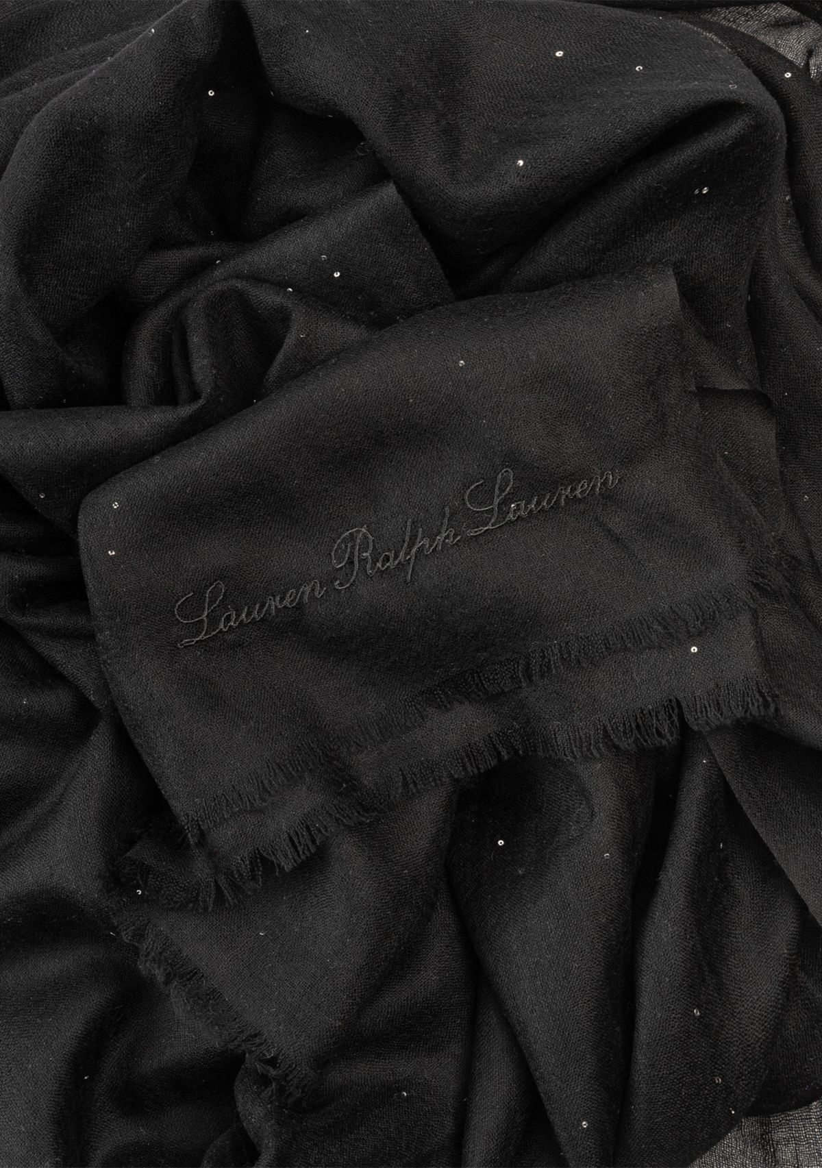 Pinstripe Mini Sequin Wrap Scarf