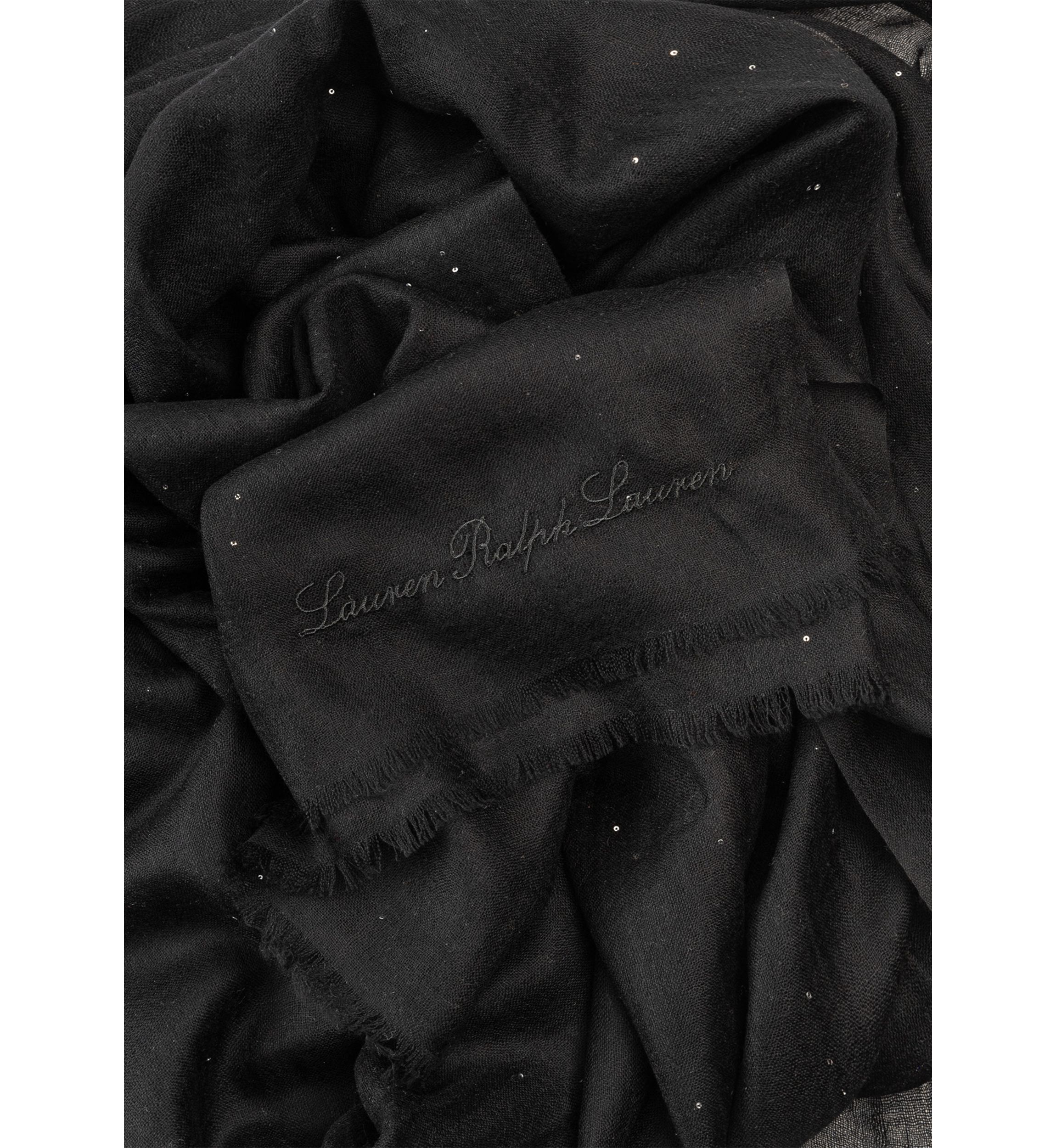 Pinstripe Mini Sequin Wrap Scarf