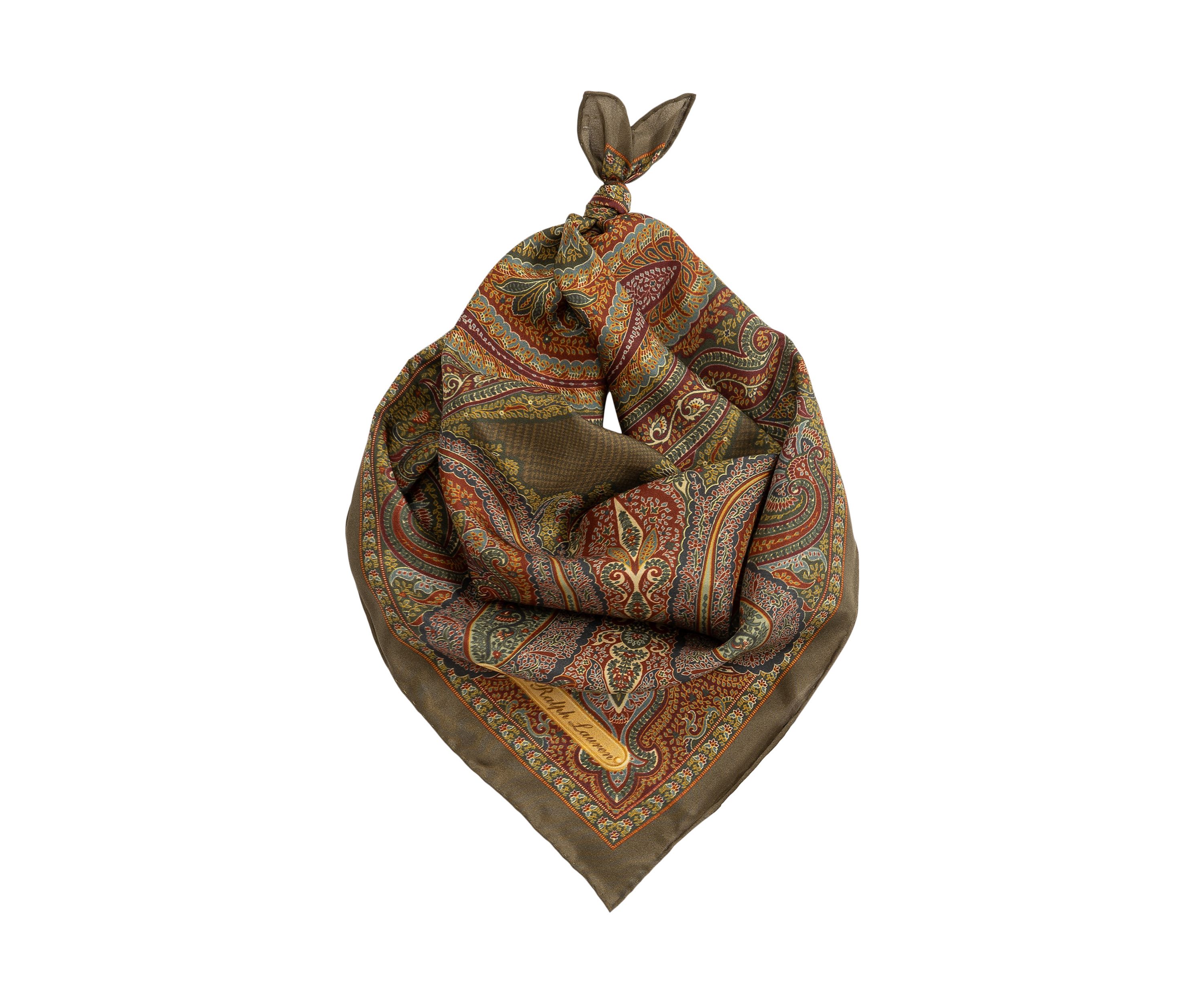 Paisley Glenplaid Square Scarf