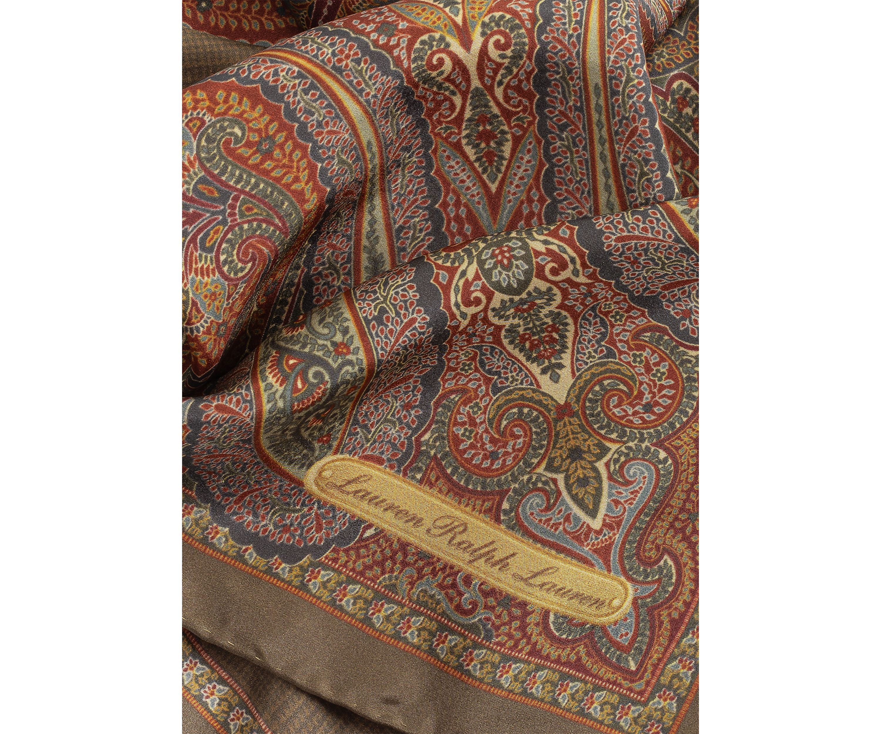 Paisley Glenplaid Square Scarf