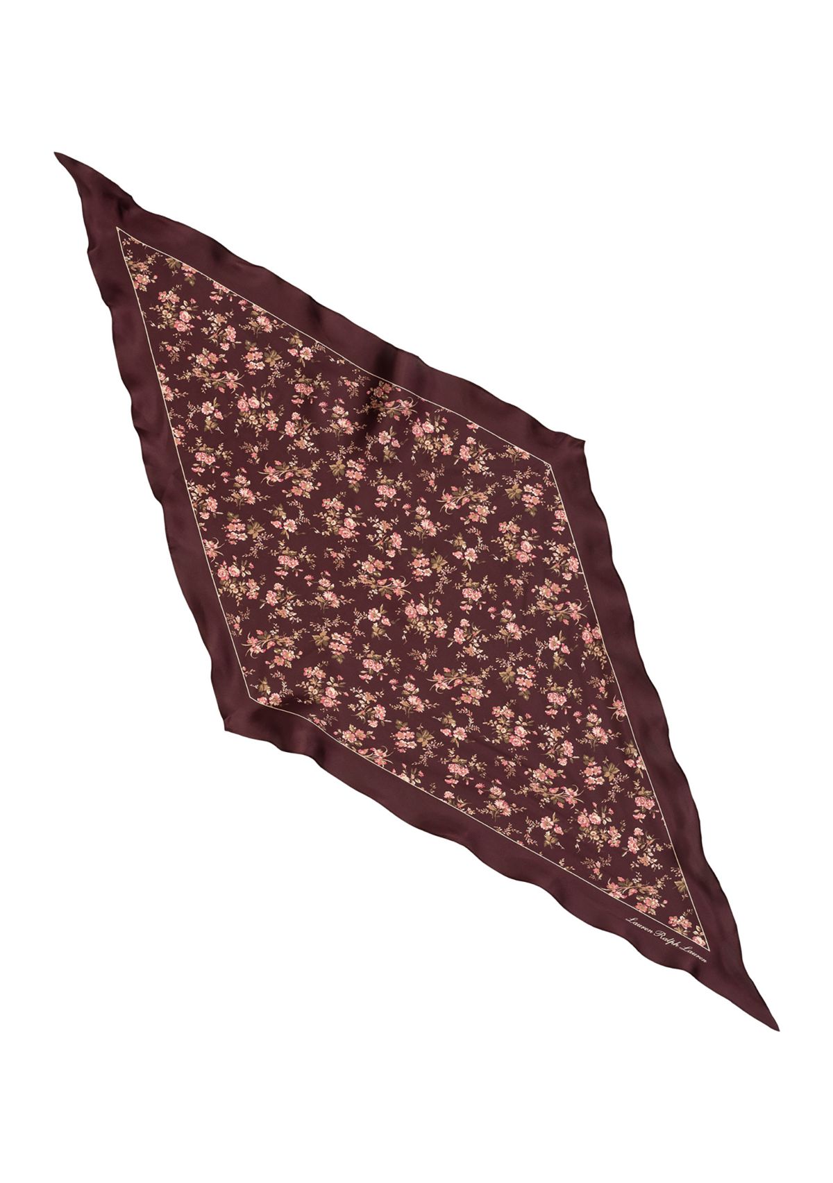  Floral Large Diamond Scarf