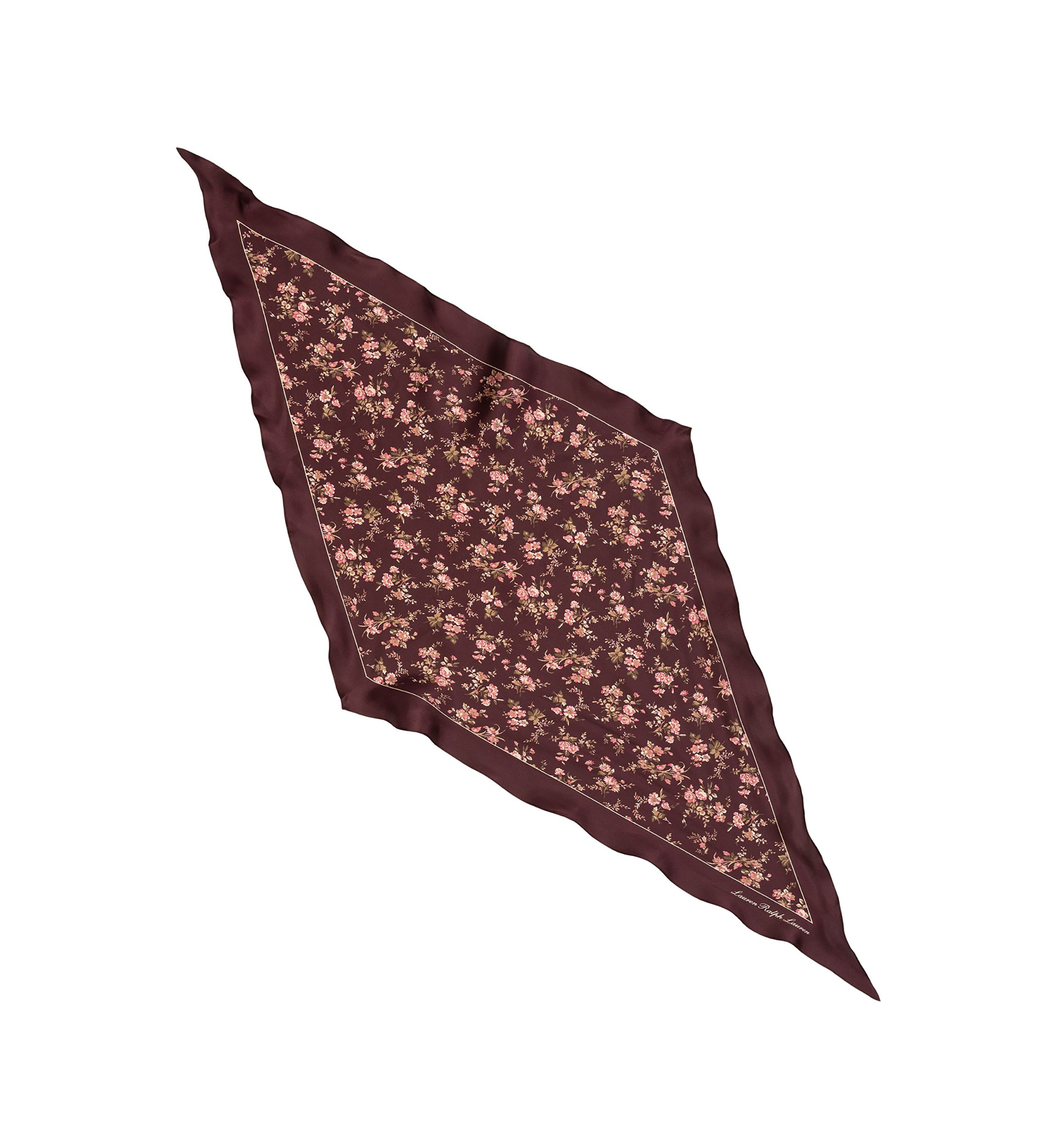  Floral Large Diamond Scarf