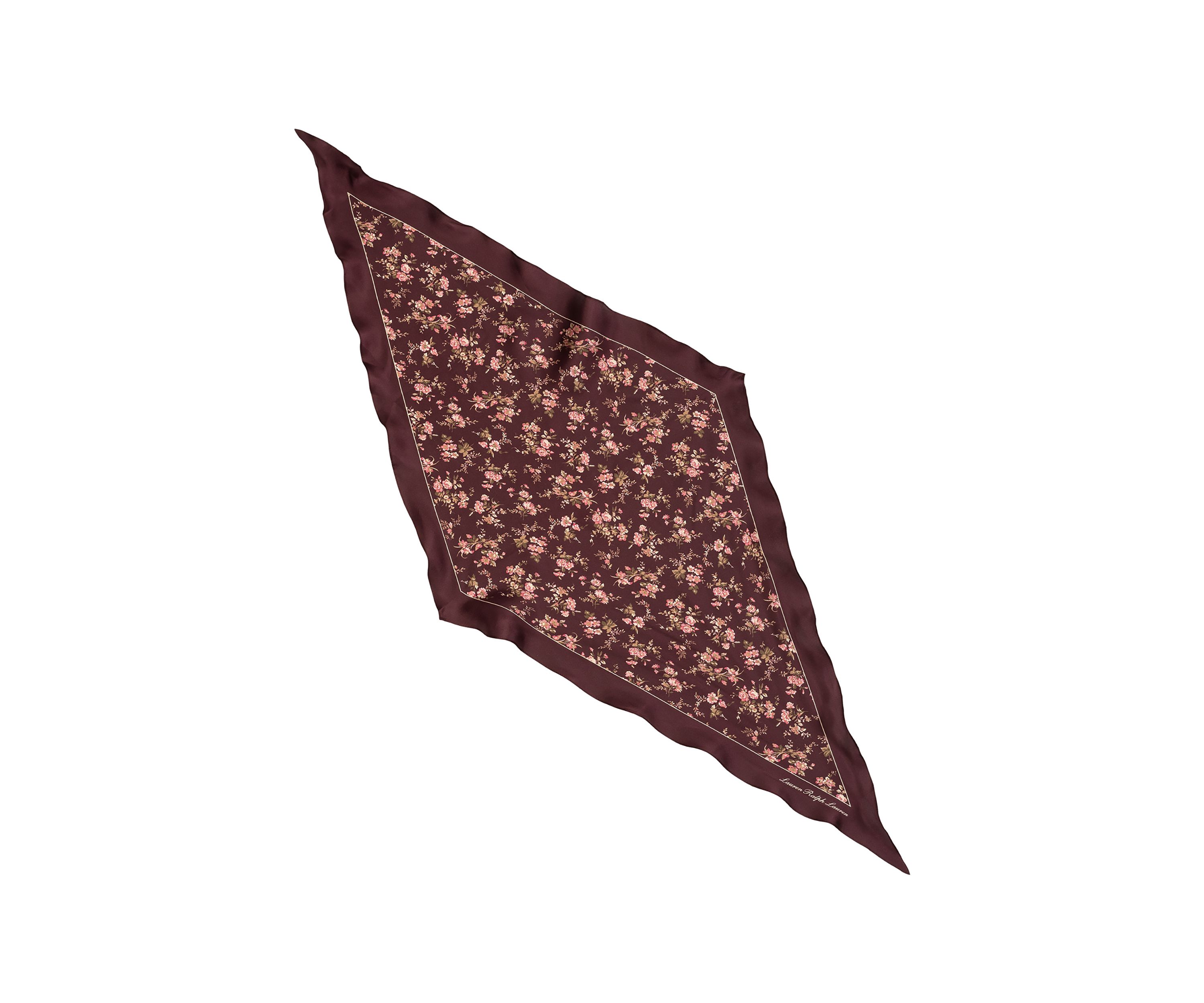  Floral Large Diamond Scarf