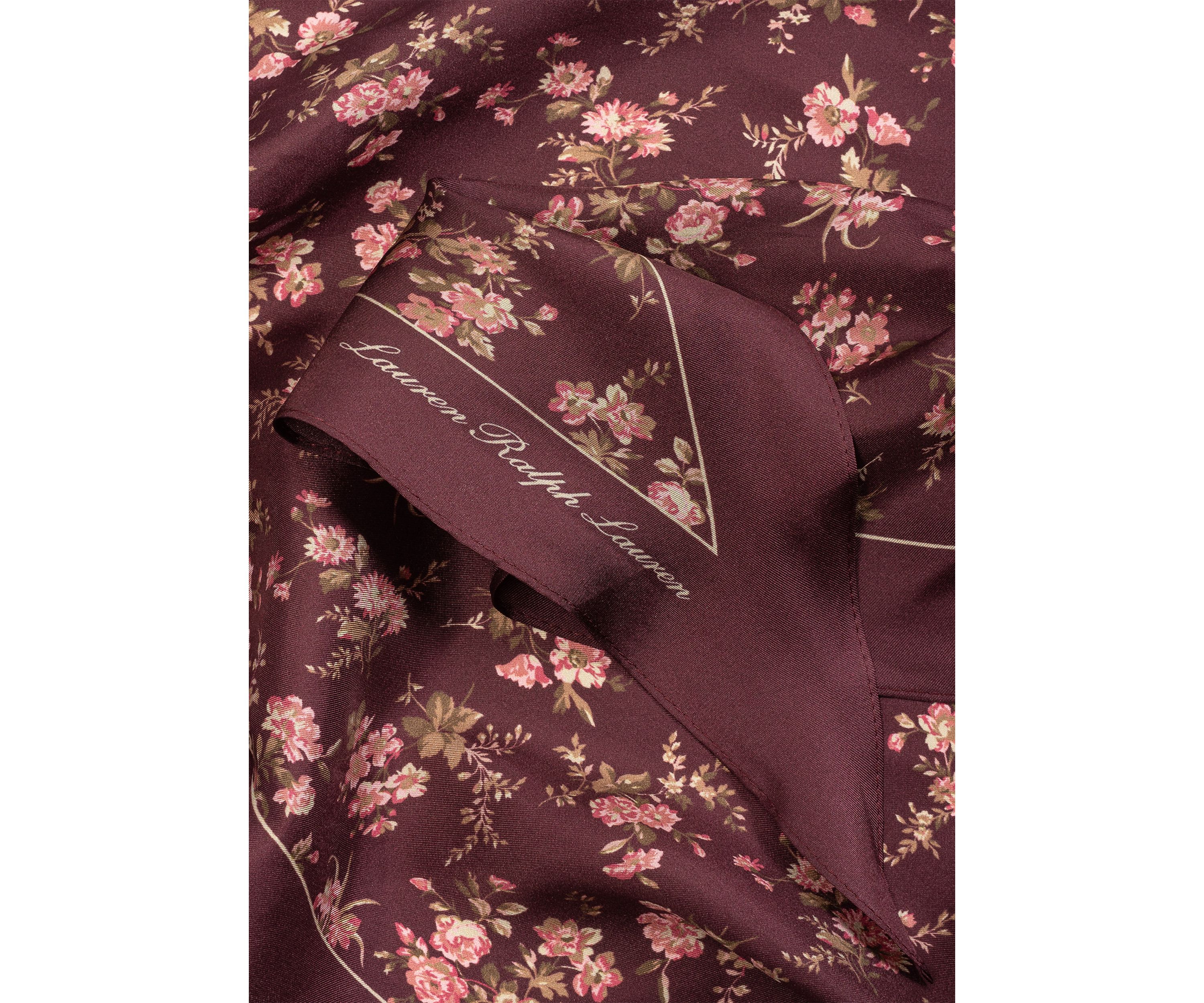  Floral Large Diamond Scarf