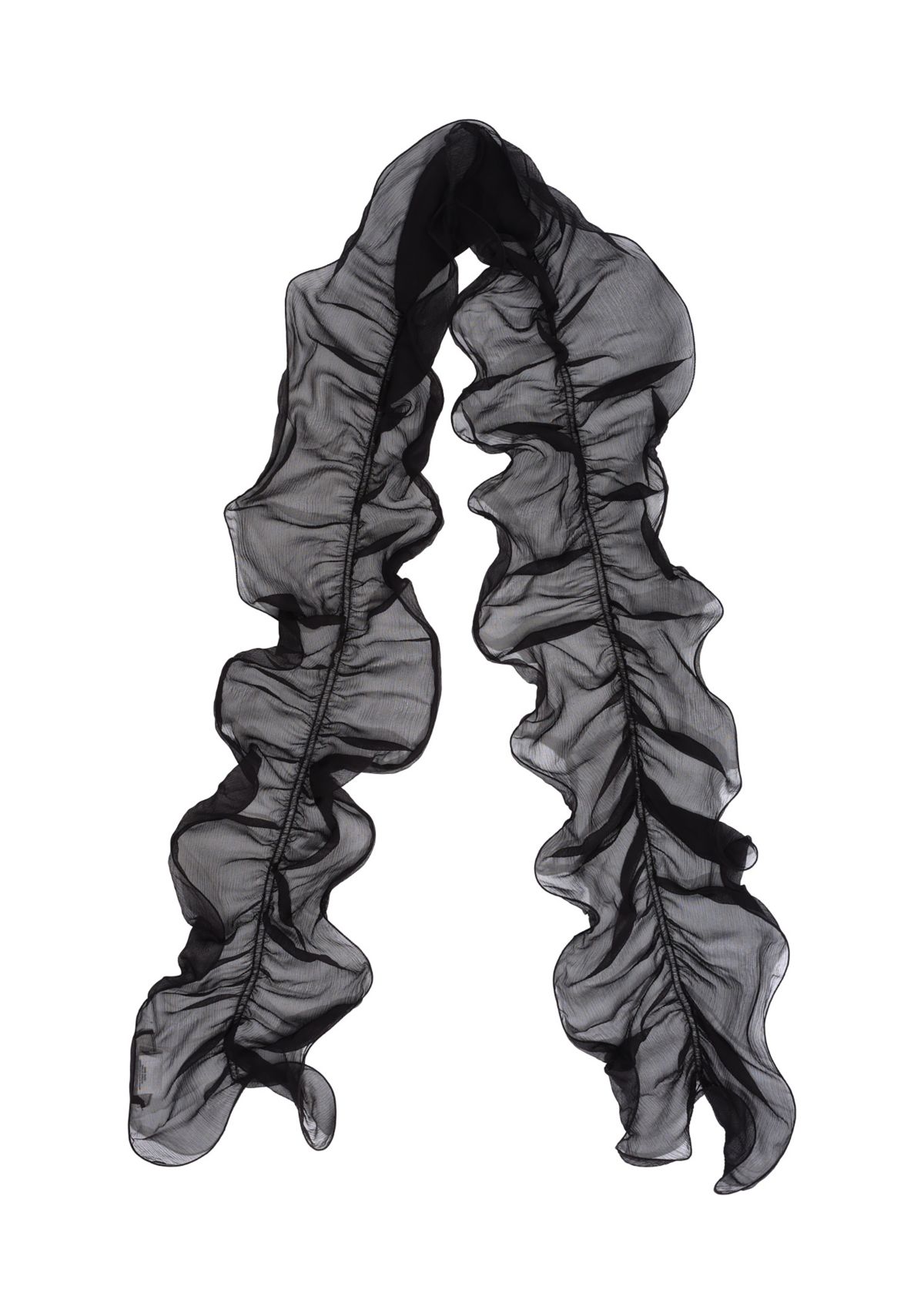 Solid Ruffle Scarf