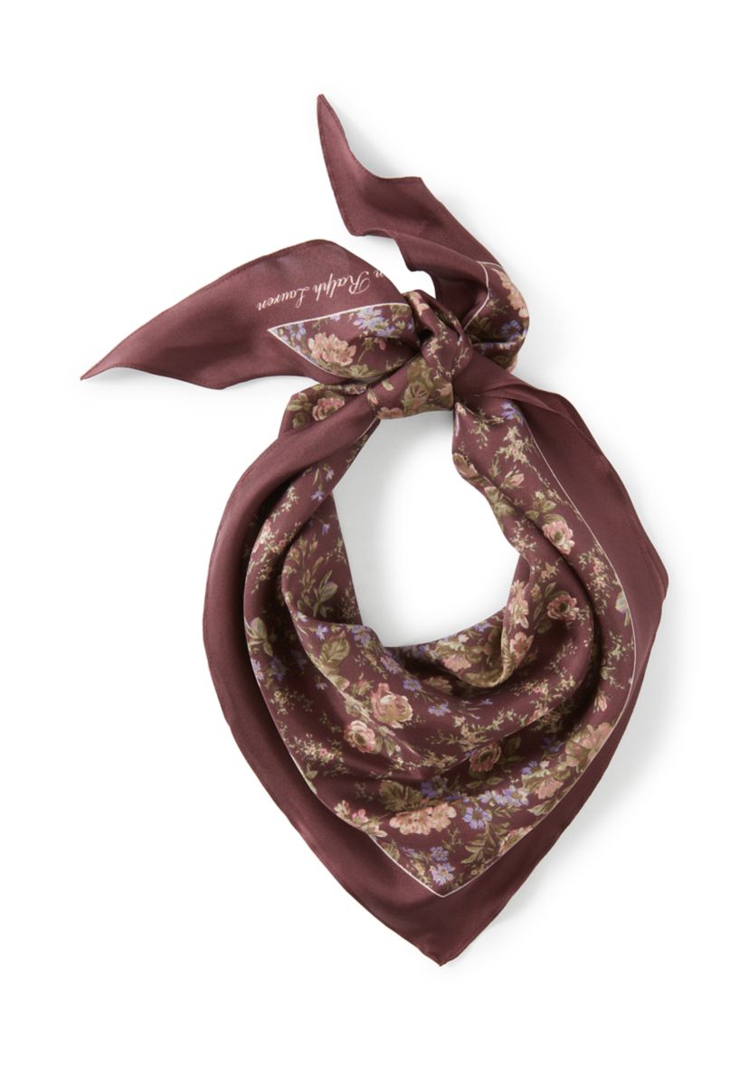 Floral Large Diamond Scarf