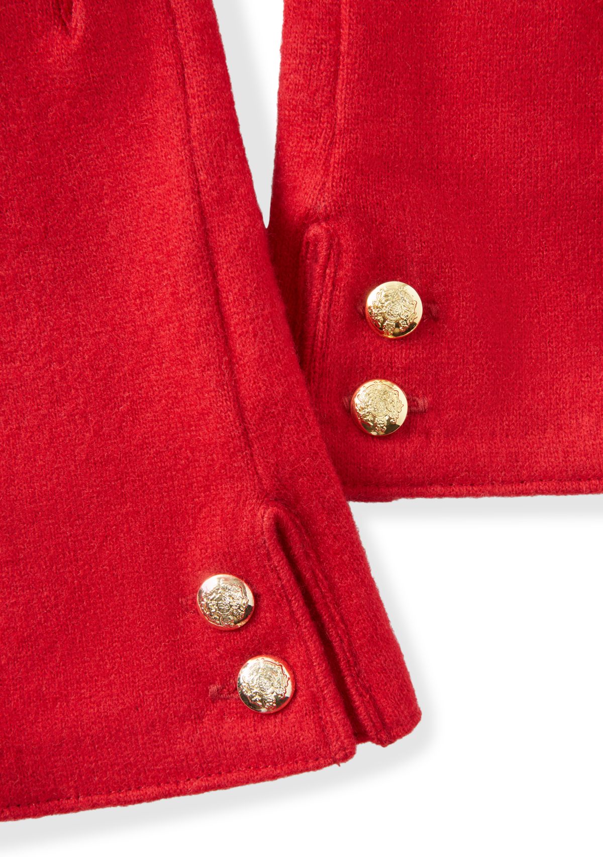 Two Button Cashmere Blend Touchscreen Gloves