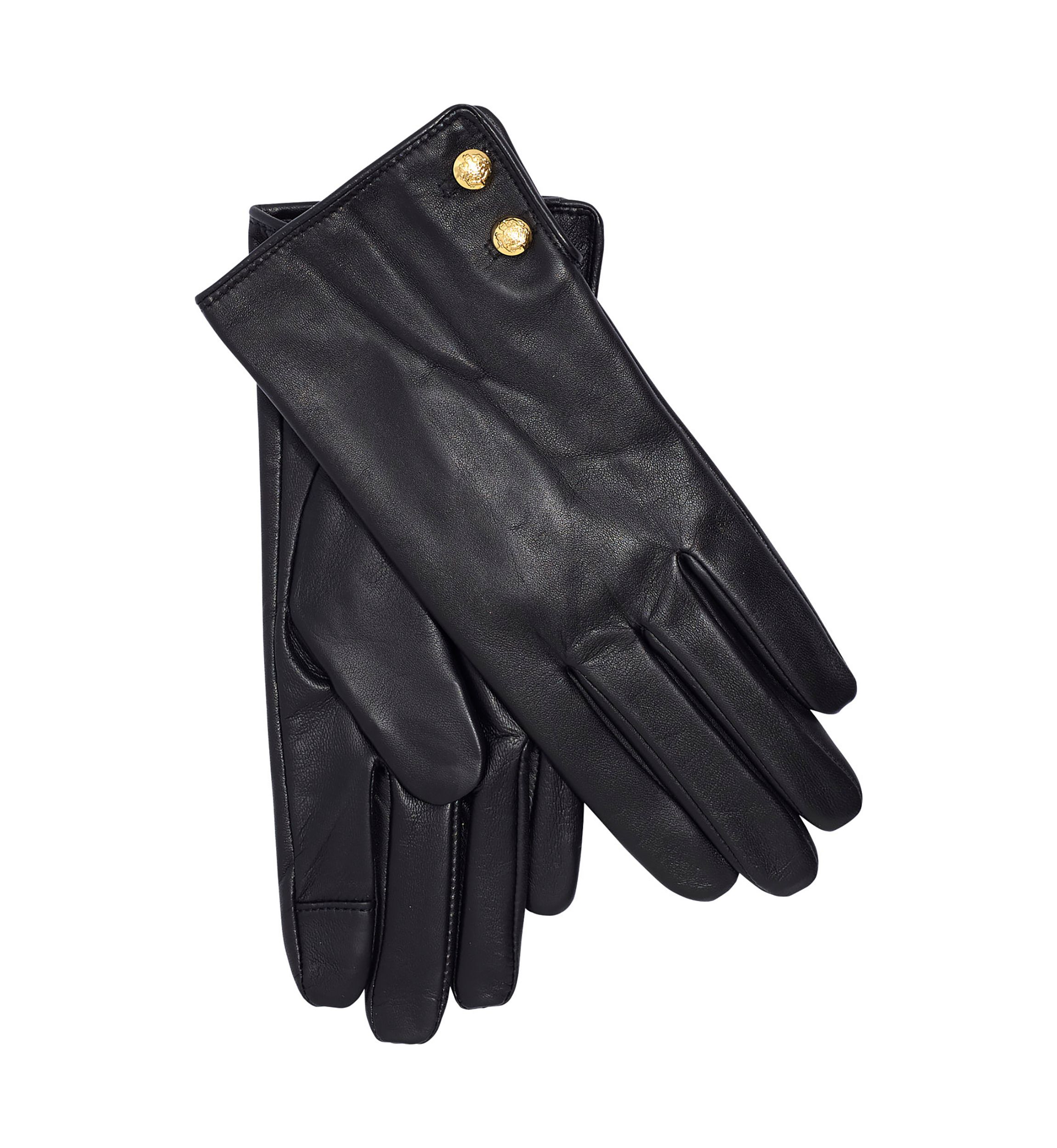 Leather 2 Button Touch Gloves
