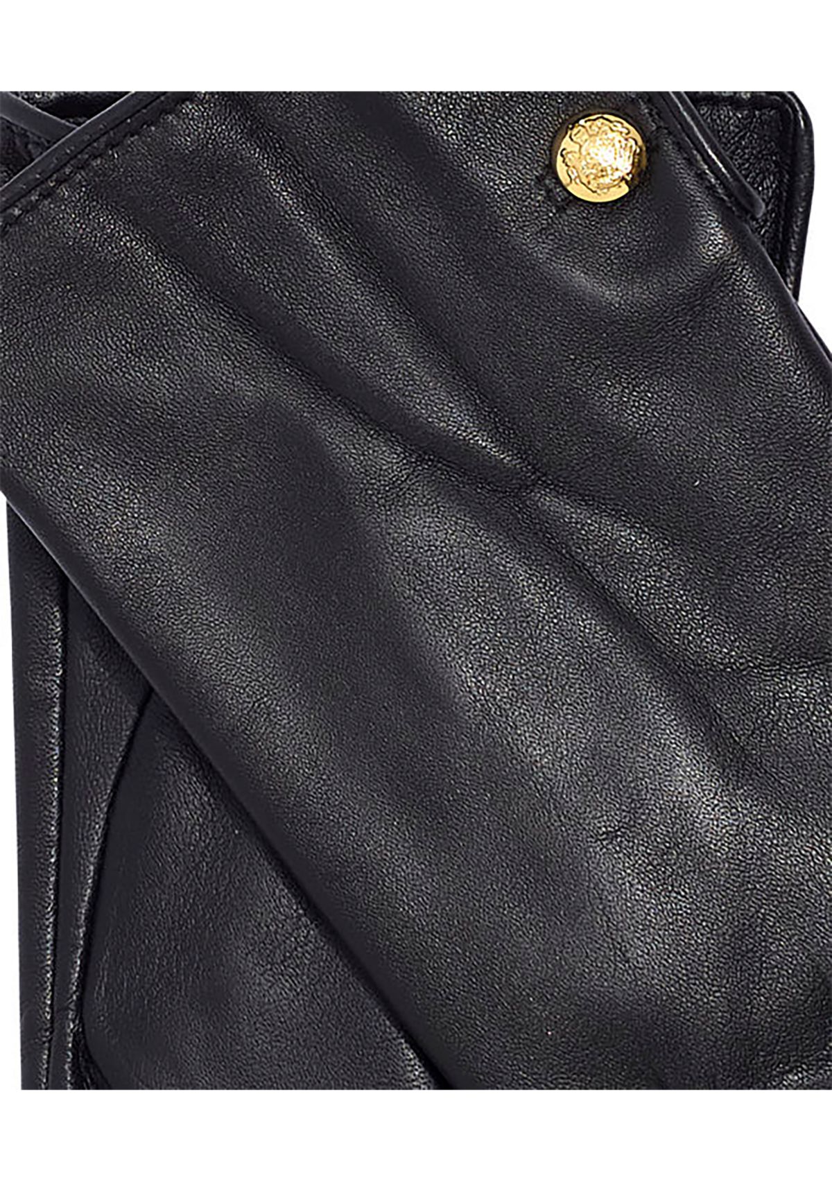 Leather 2 Button Touch Gloves