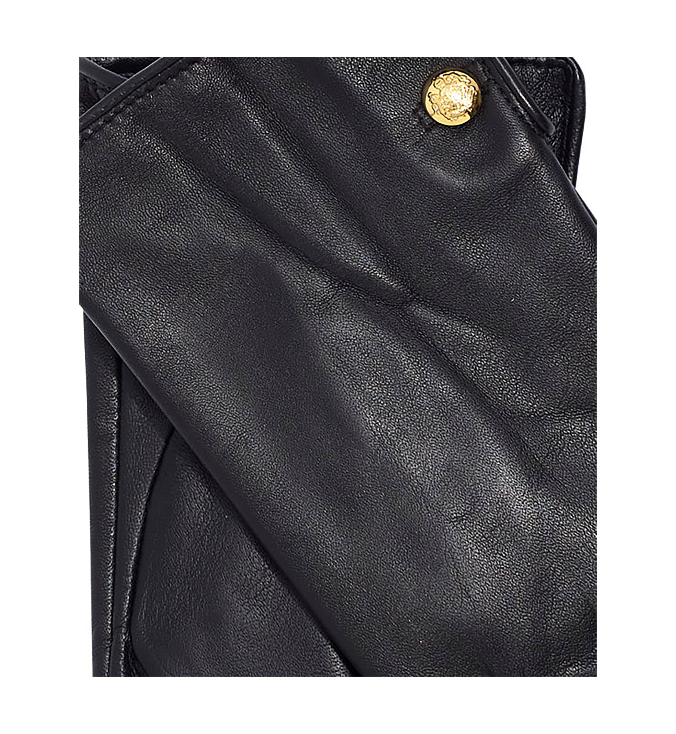 Leather 2 Button Touch Gloves