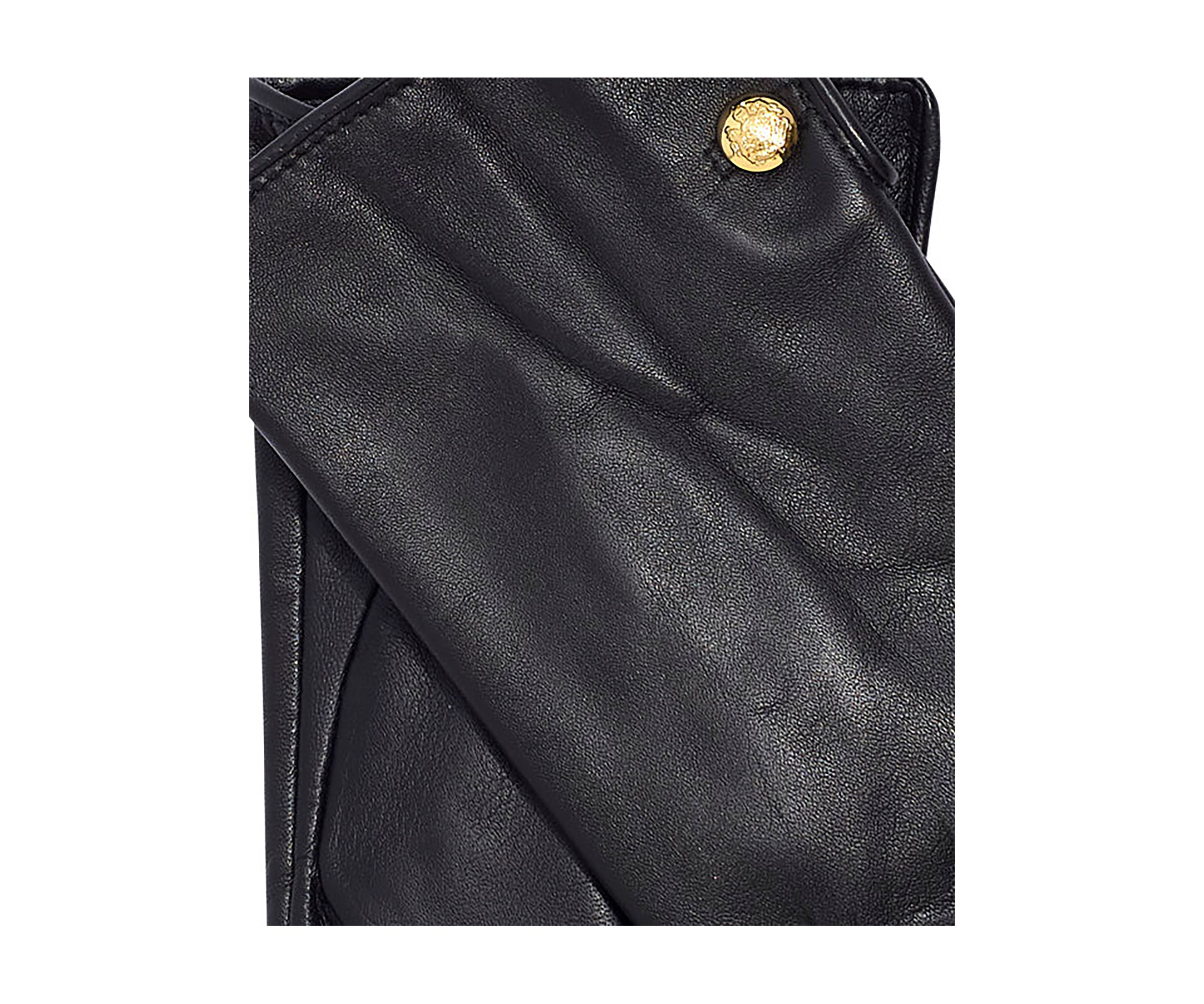 Leather 2 Button Touch Gloves