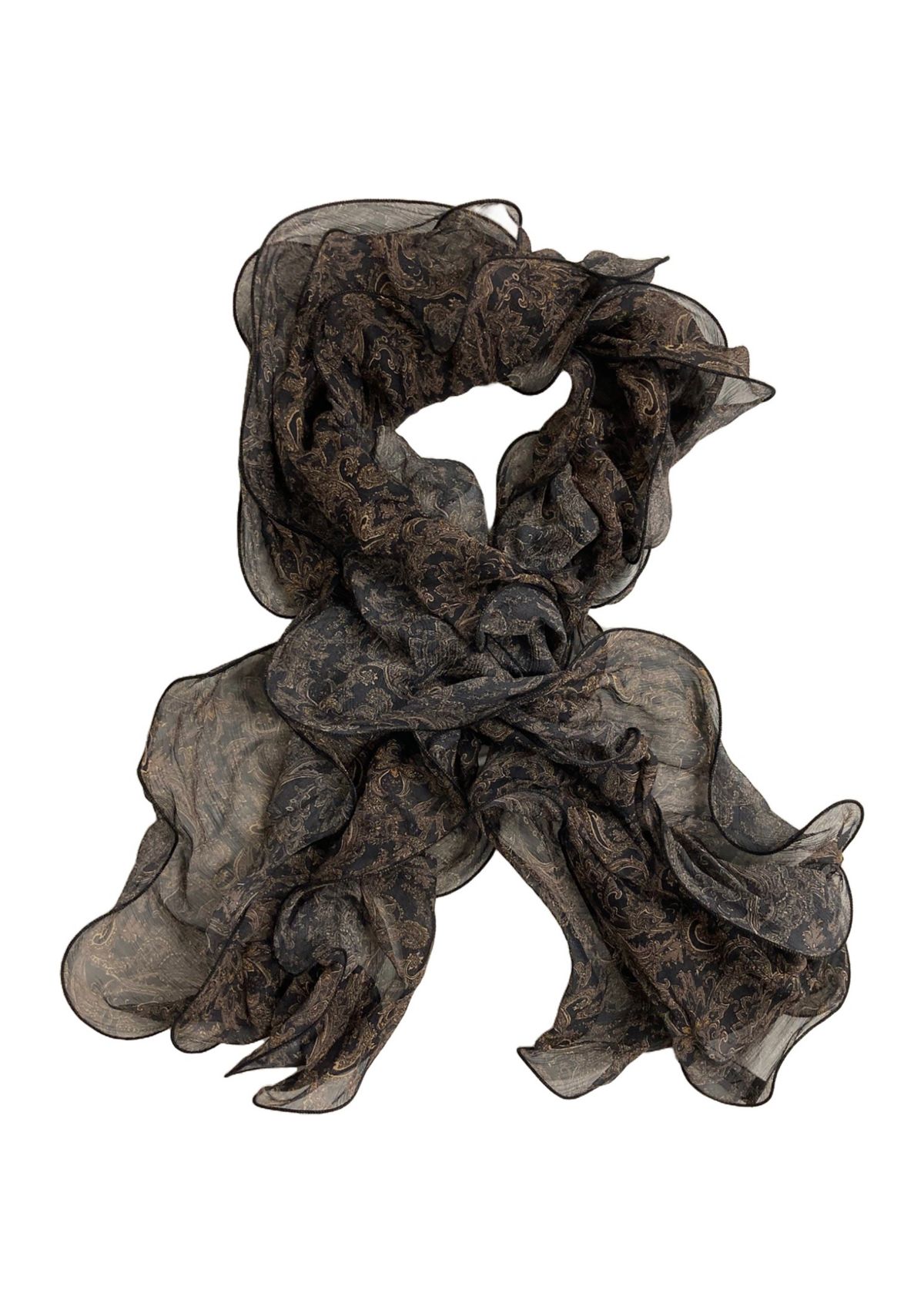  Holiday Paisley Ruffle Scarf