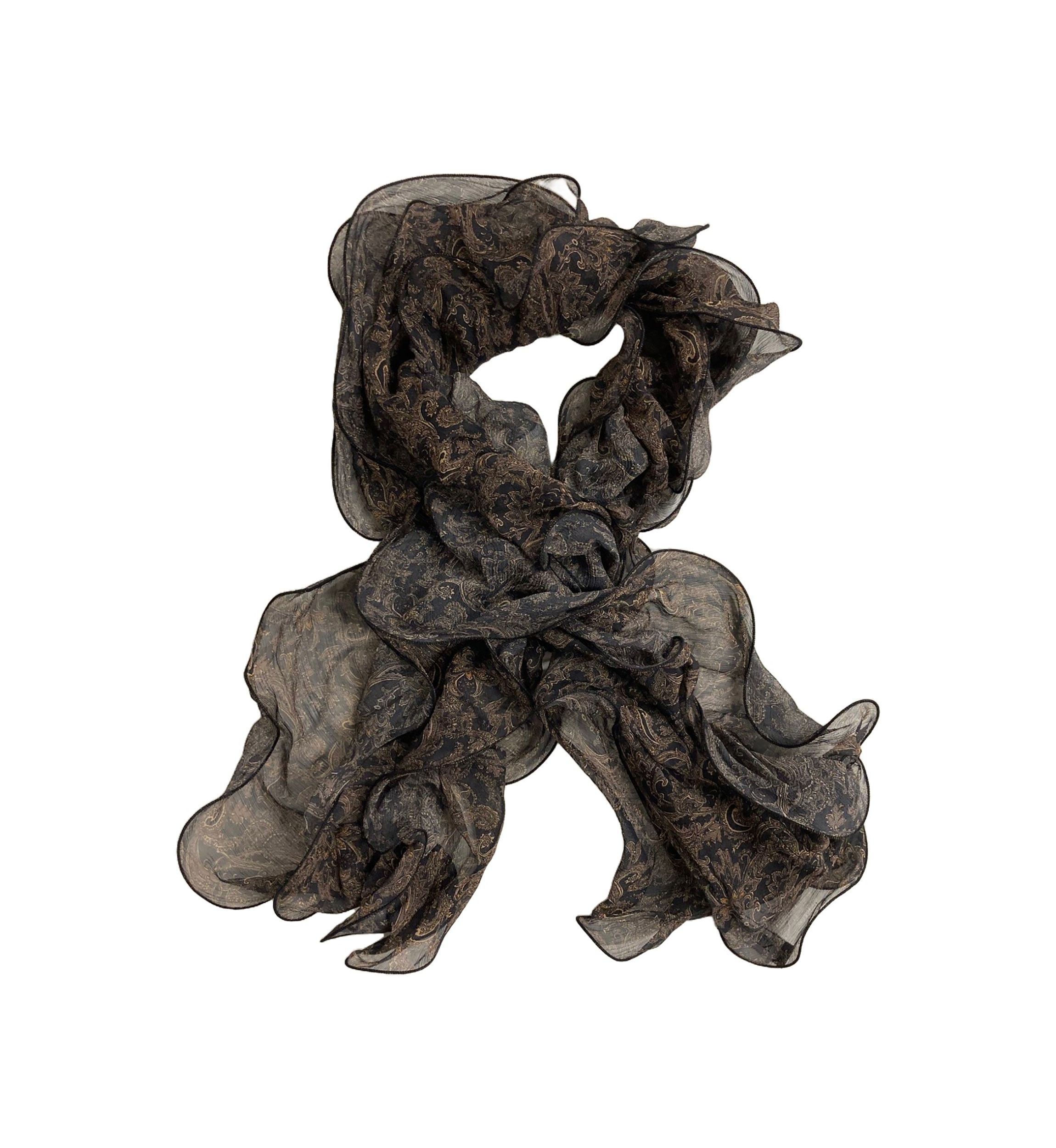  Holiday Paisley Ruffle Scarf