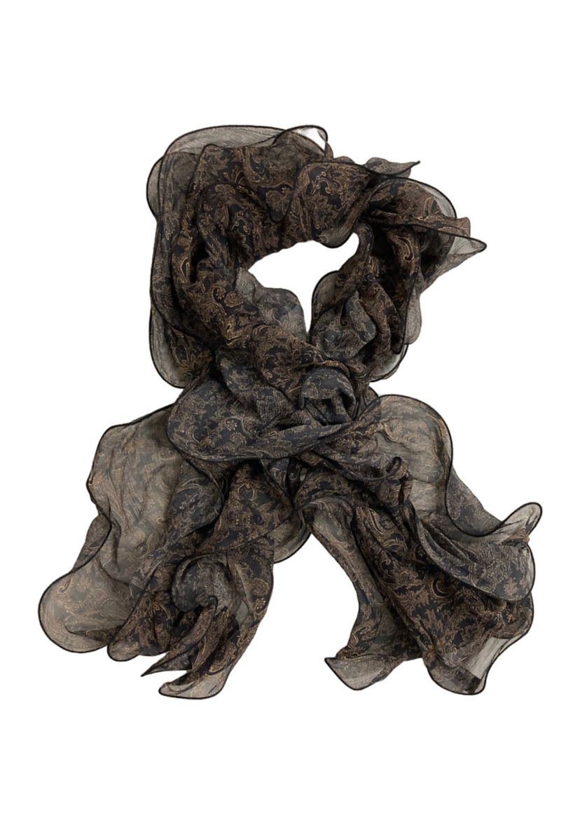  Holiday Paisley Ruffle Scarf