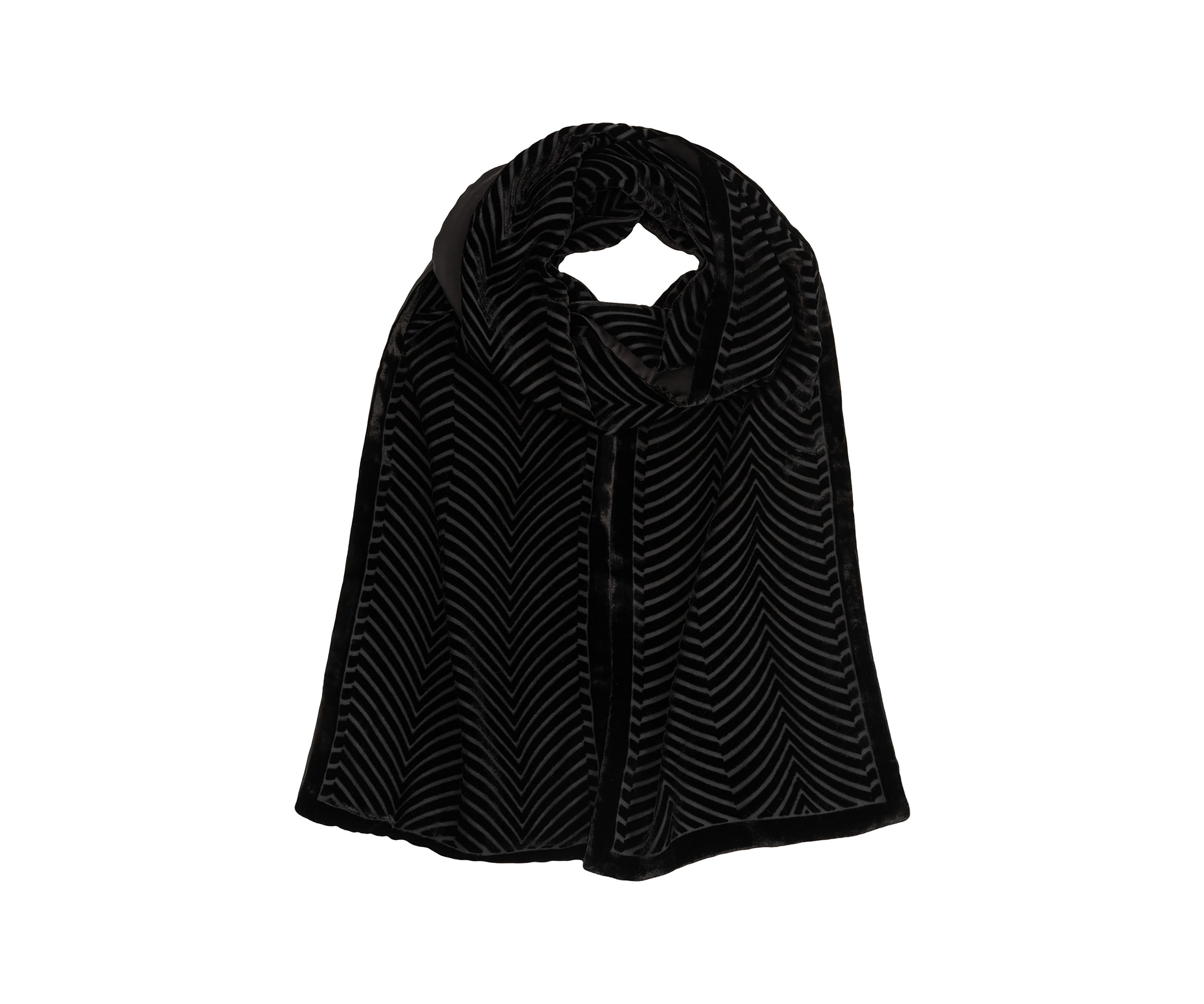 Velvet Burnout Oblong Scarf