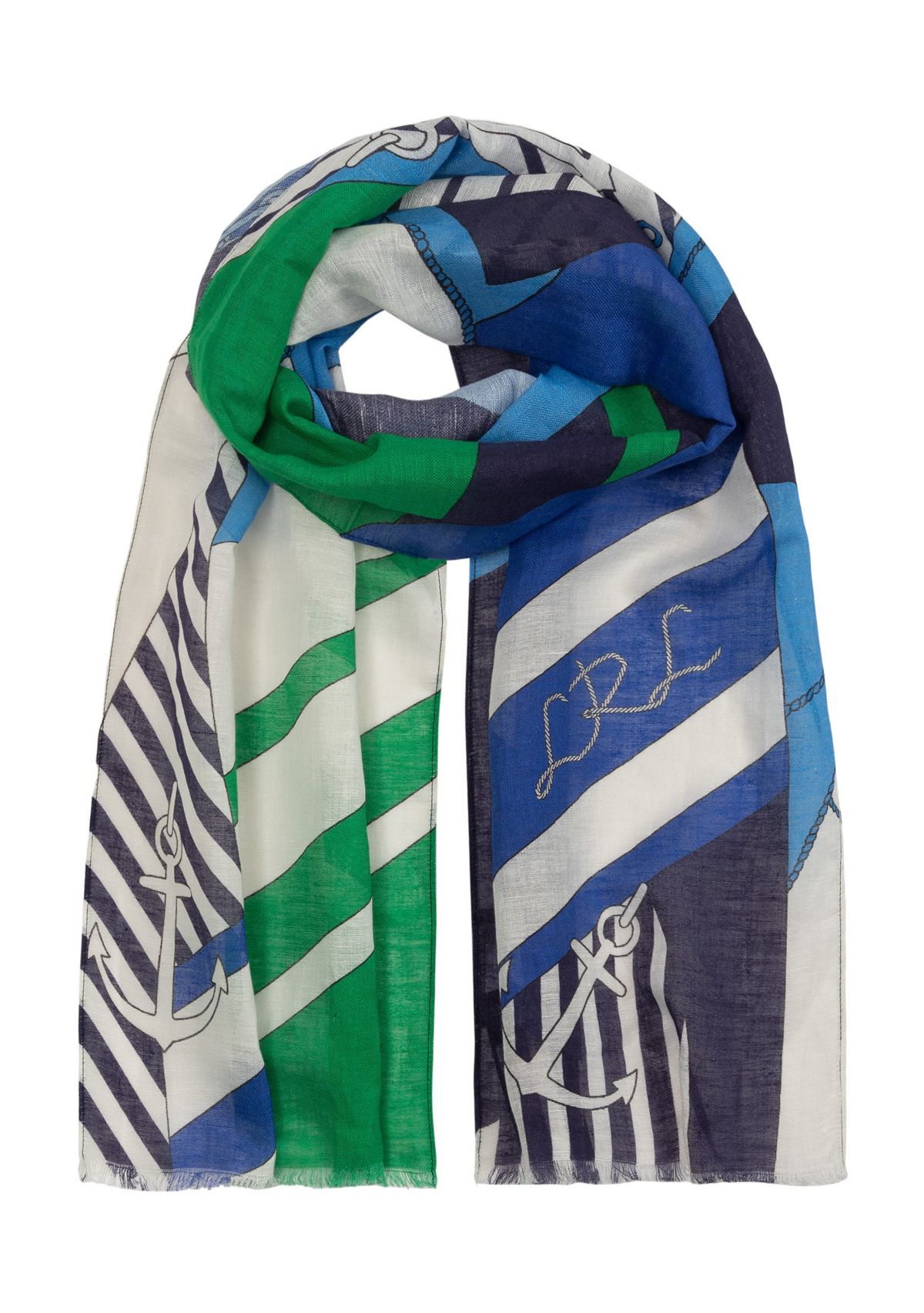 Abstract Sails Small Oblong Scarf