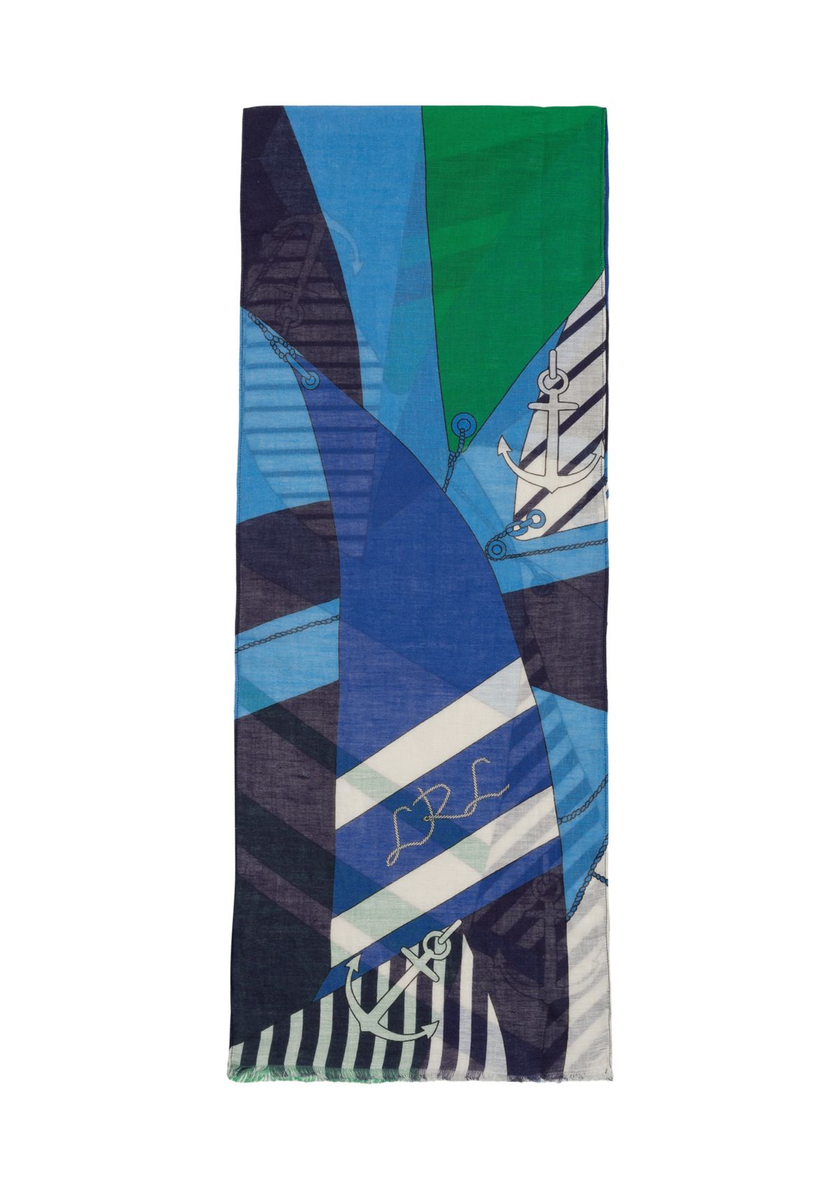 Abstract Sails Small Oblong Scarf