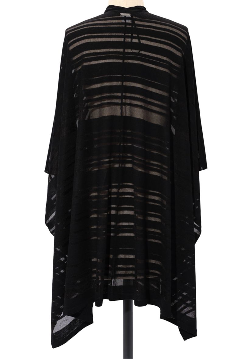 Sheer Stripe Ruana