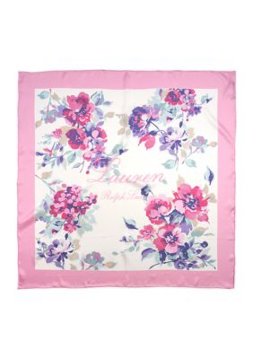  Brigitte Floral Square Scarf 