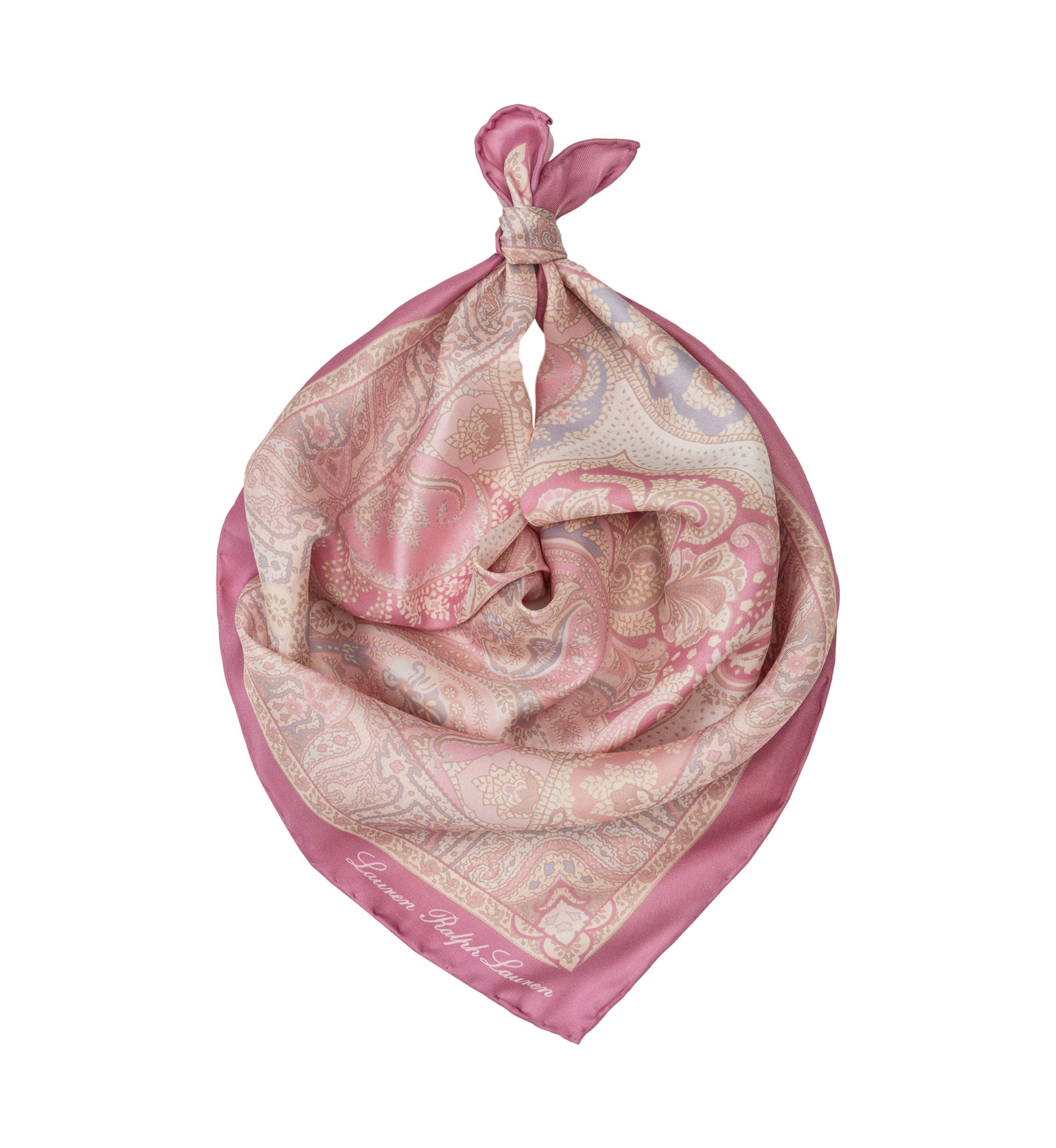 Spring Paisley Square Scarf