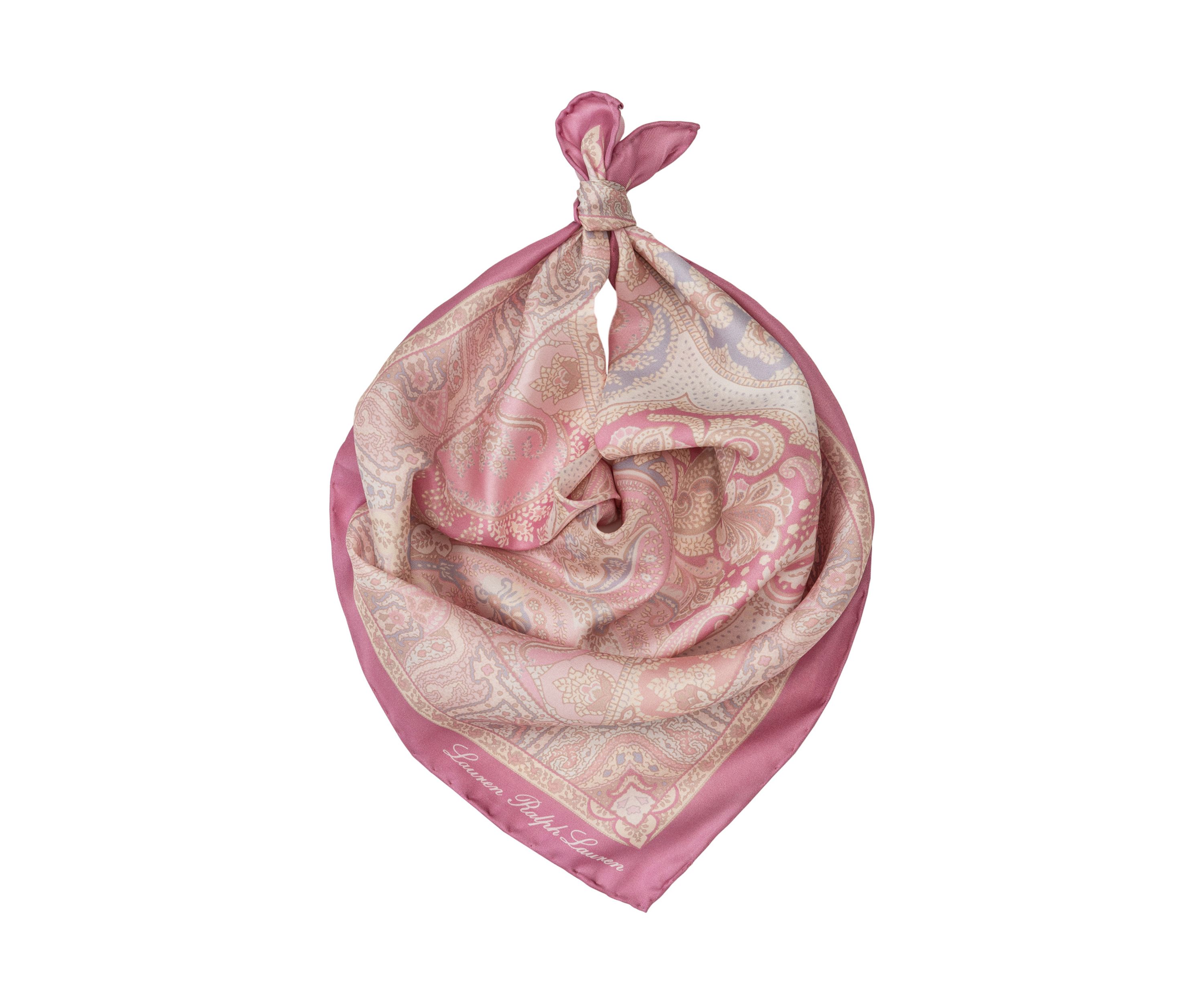 Spring Paisley Square Scarf