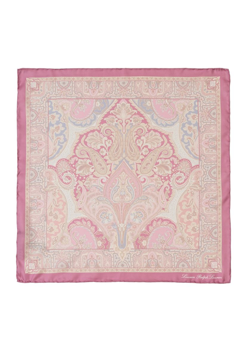 Spring Paisley Square Scarf
