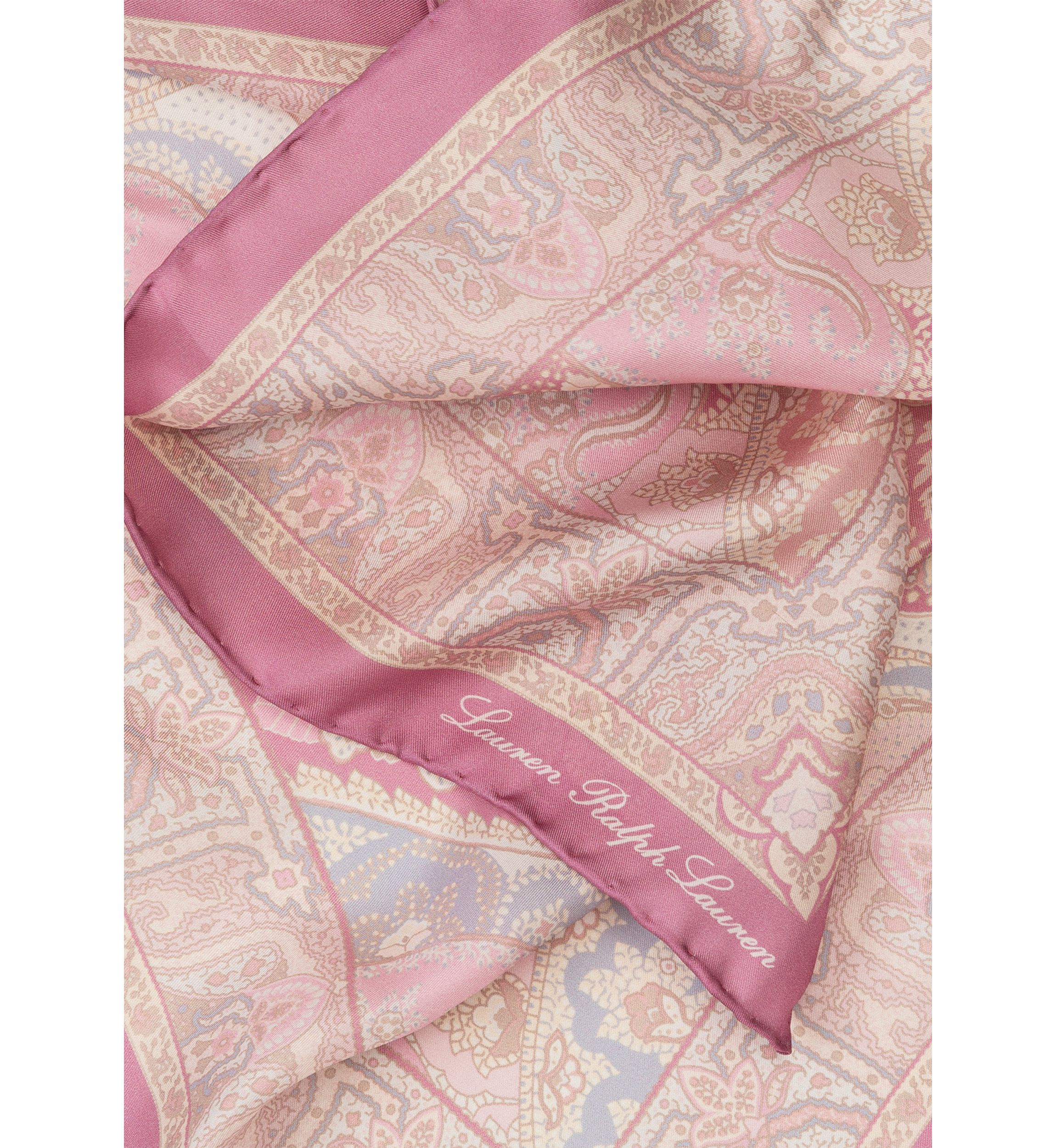 Spring Paisley Square Scarf