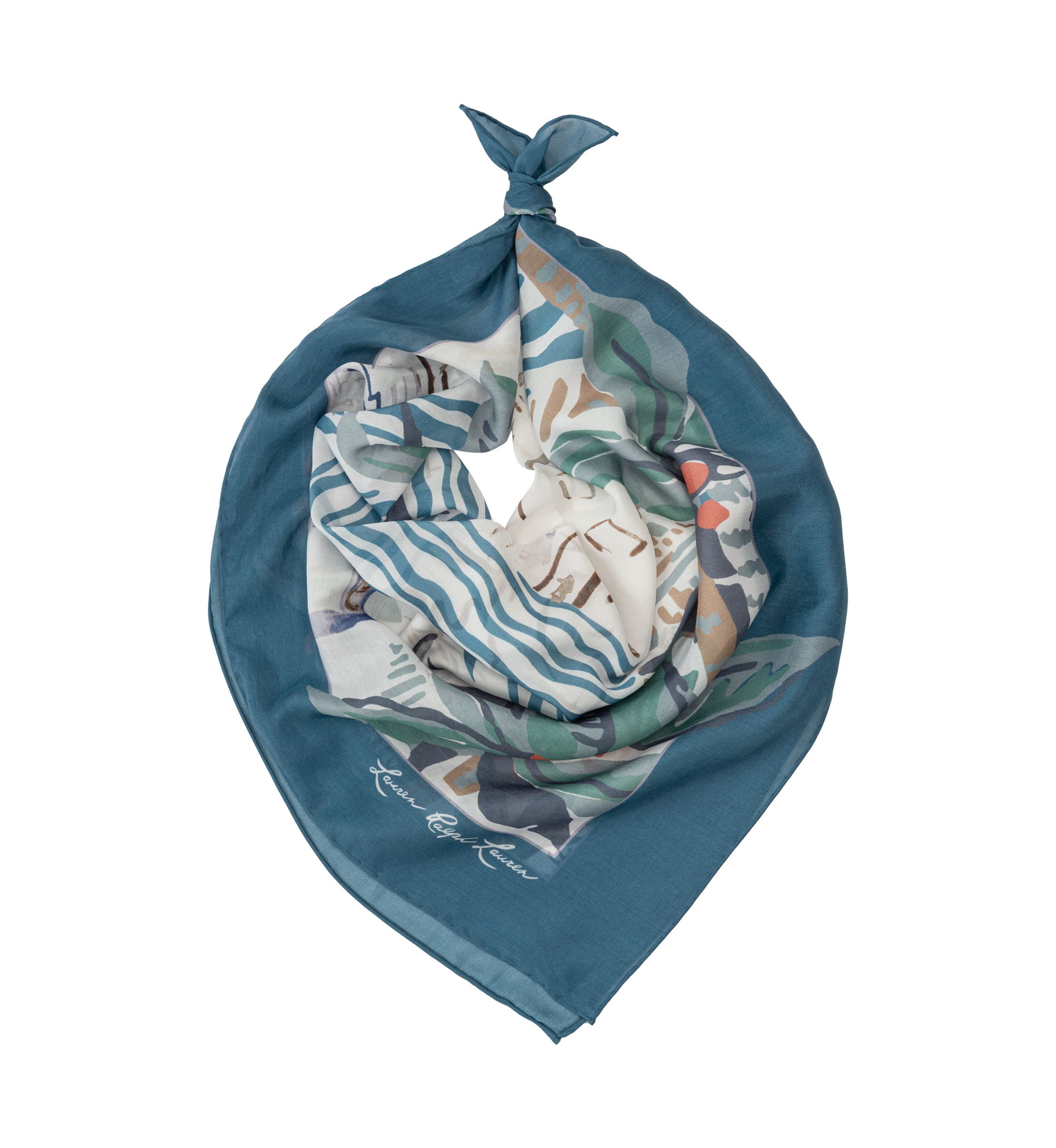 Scenic Conversational Square Scarf