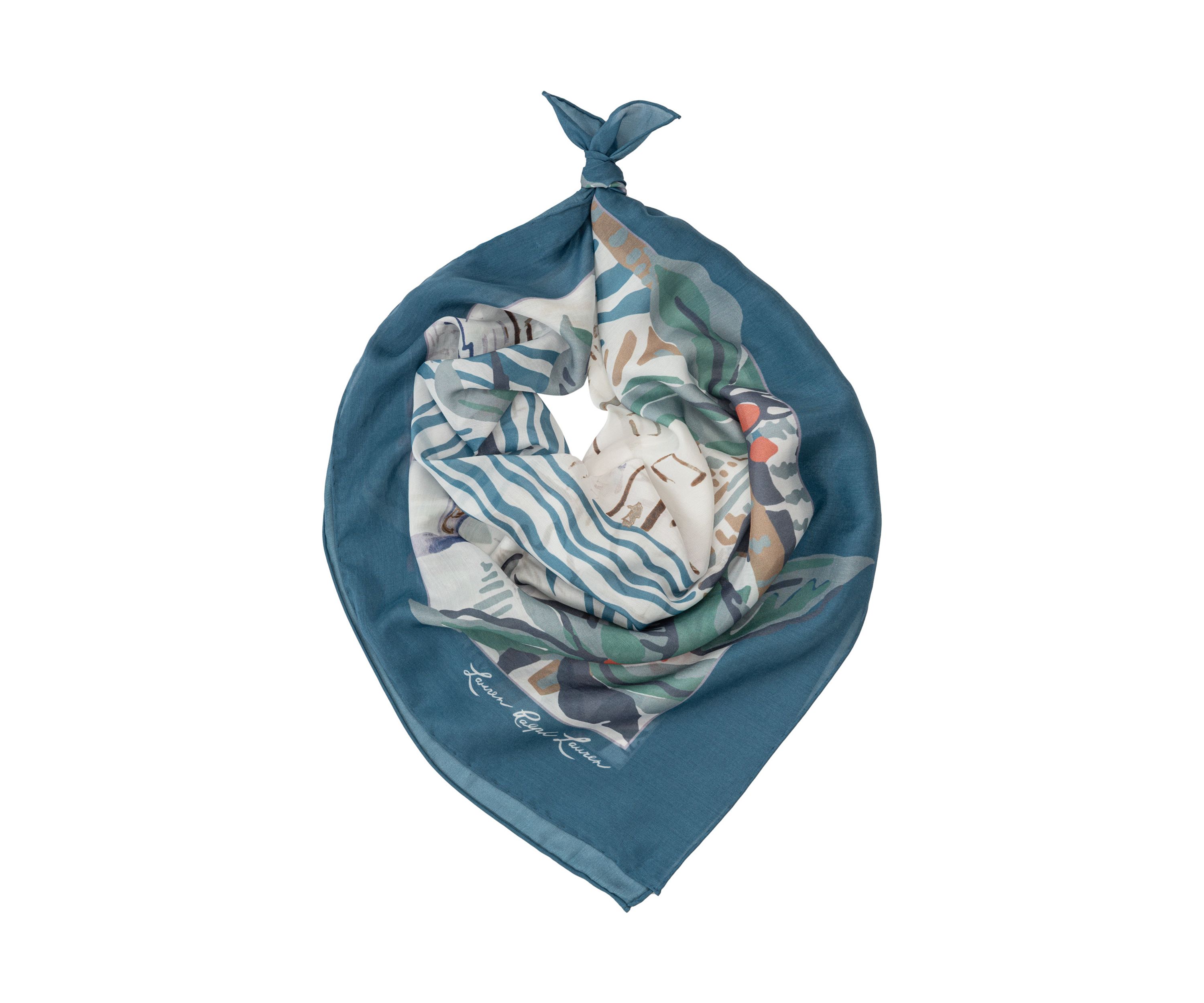 Scenic Conversational Square Scarf
