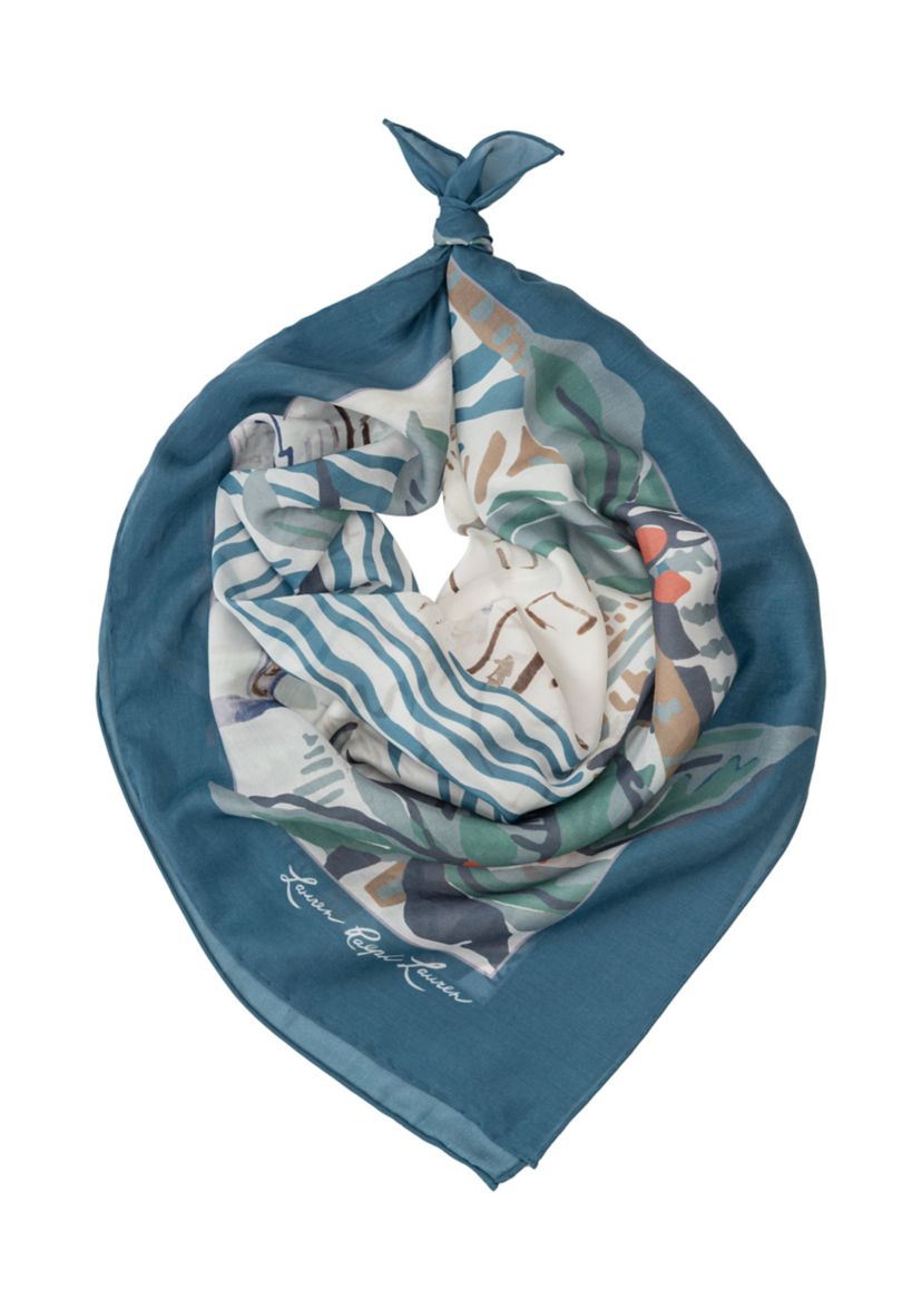 Scenic Conversational Square Scarf