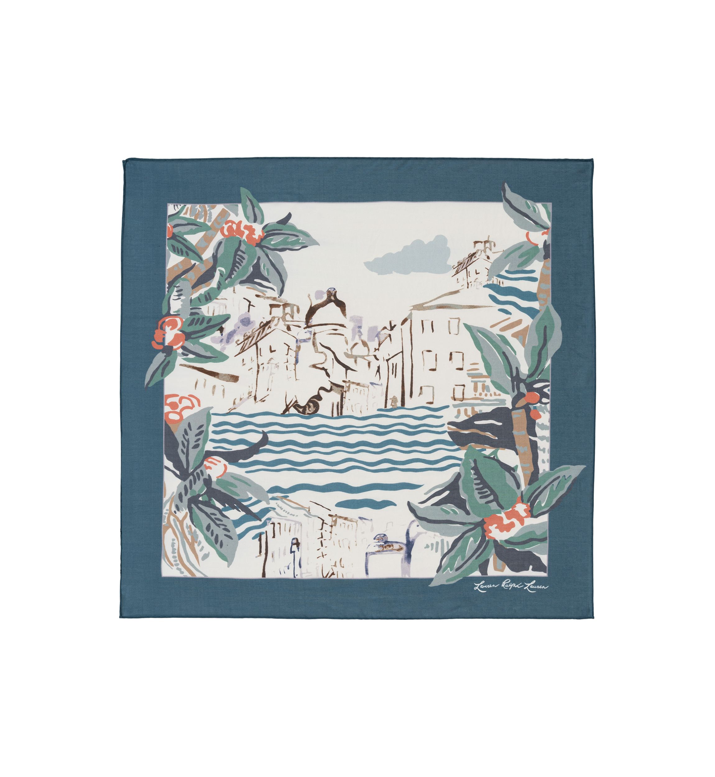 Scenic Conversational Square Scarf