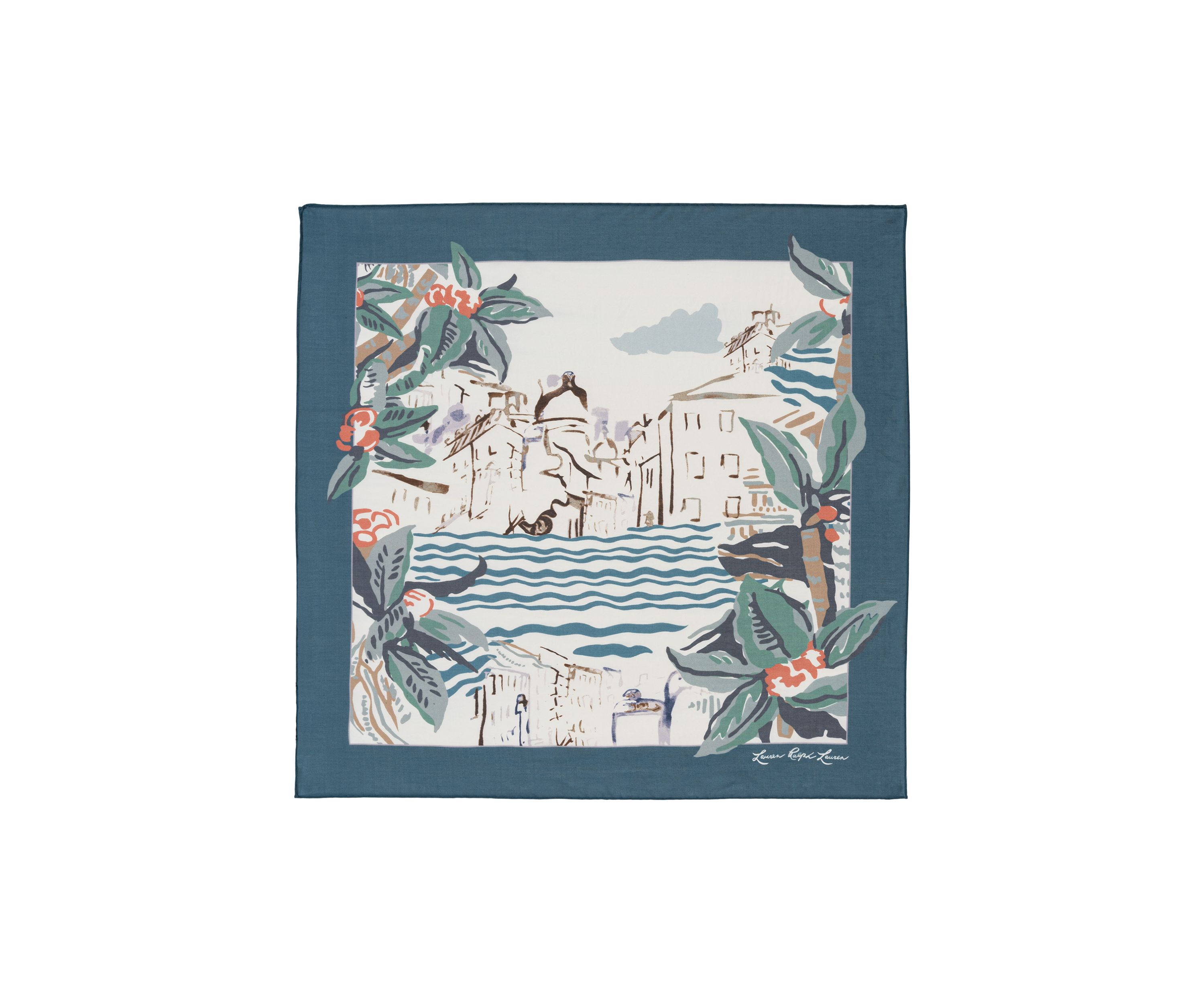 Scenic Conversational Square Scarf