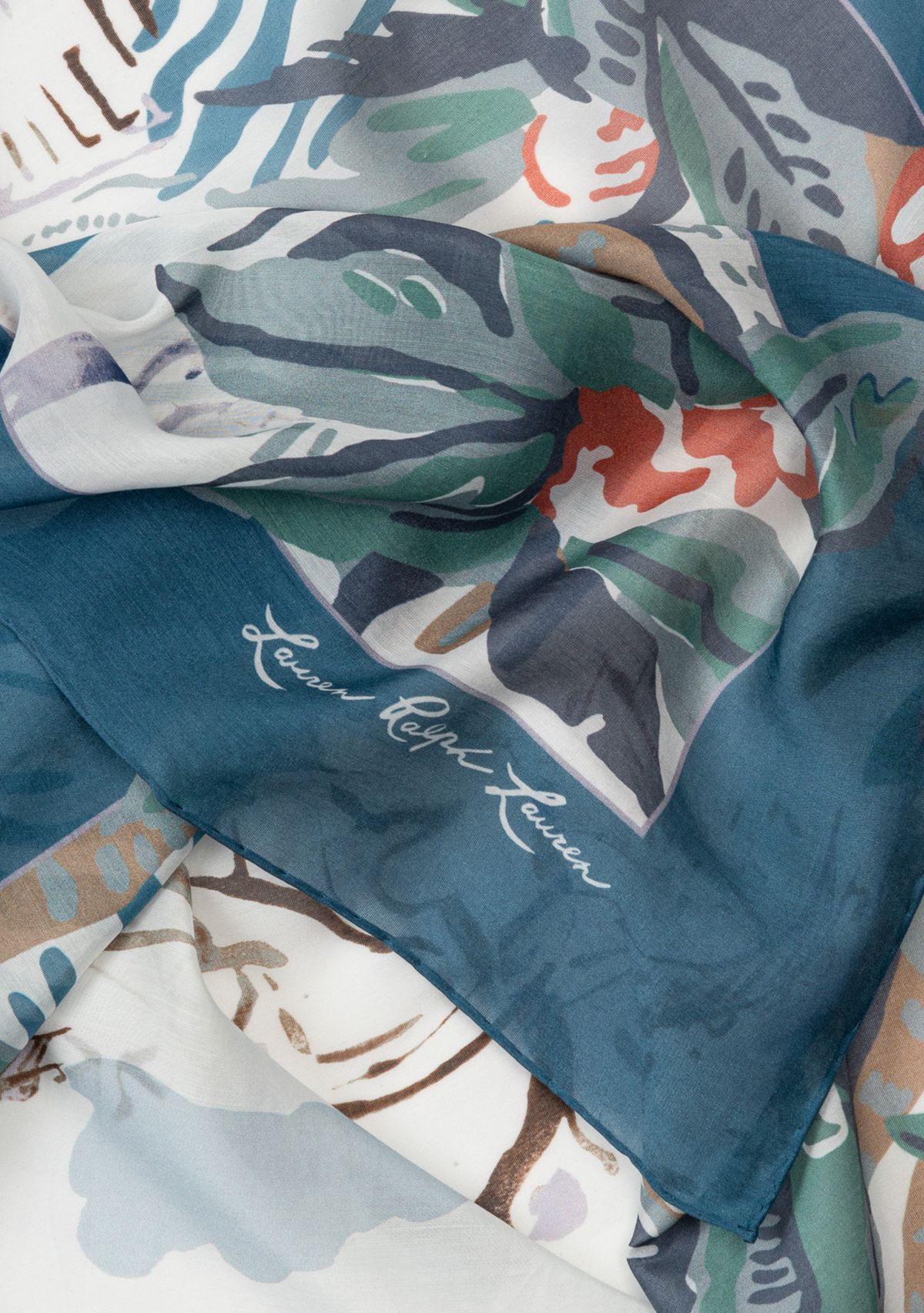 Scenic Conversational Square Scarf